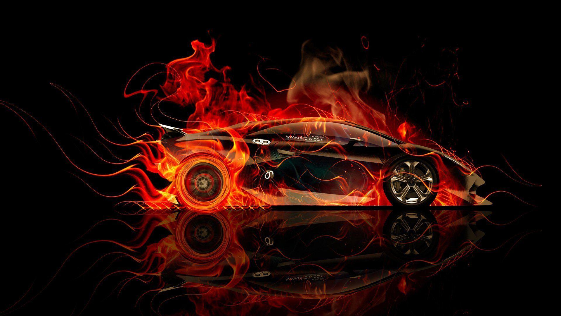 Lambo Fire Wallpapers Wallpaper Cave