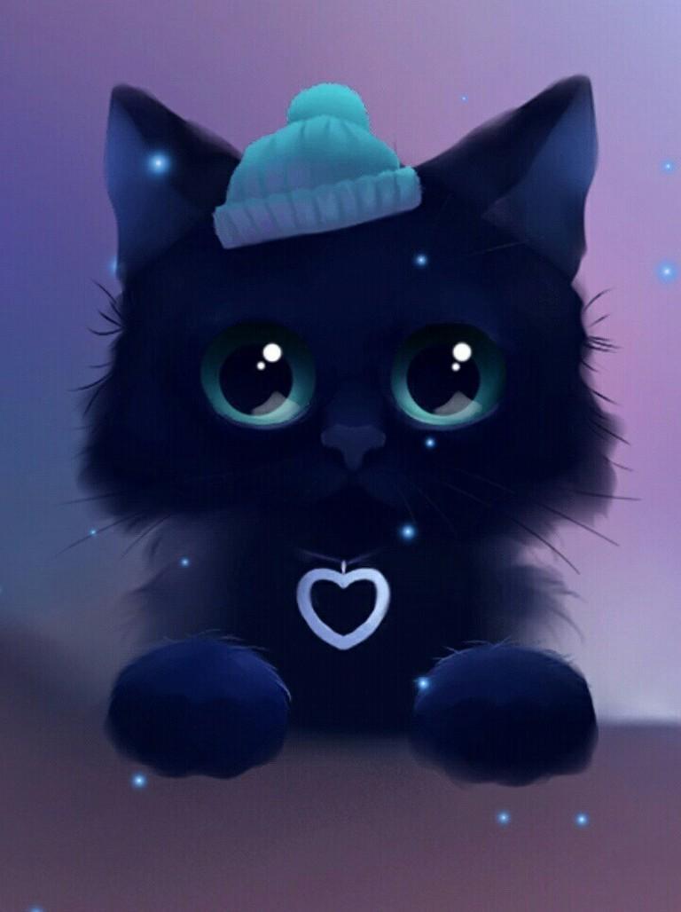 Kawaii Anime Cat Wallpapers Wallpaper Cave