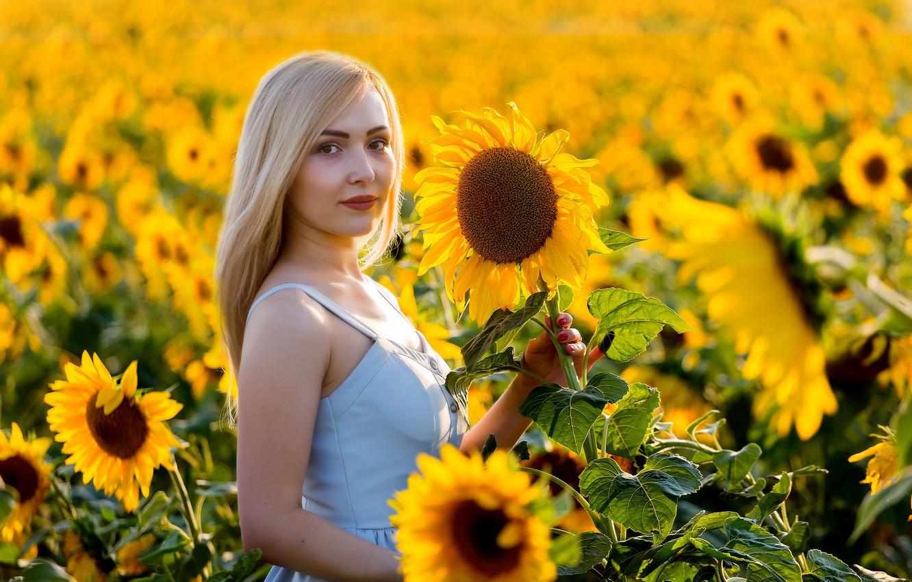 Sunflower Girl Wallpapers Wallpaper Cave