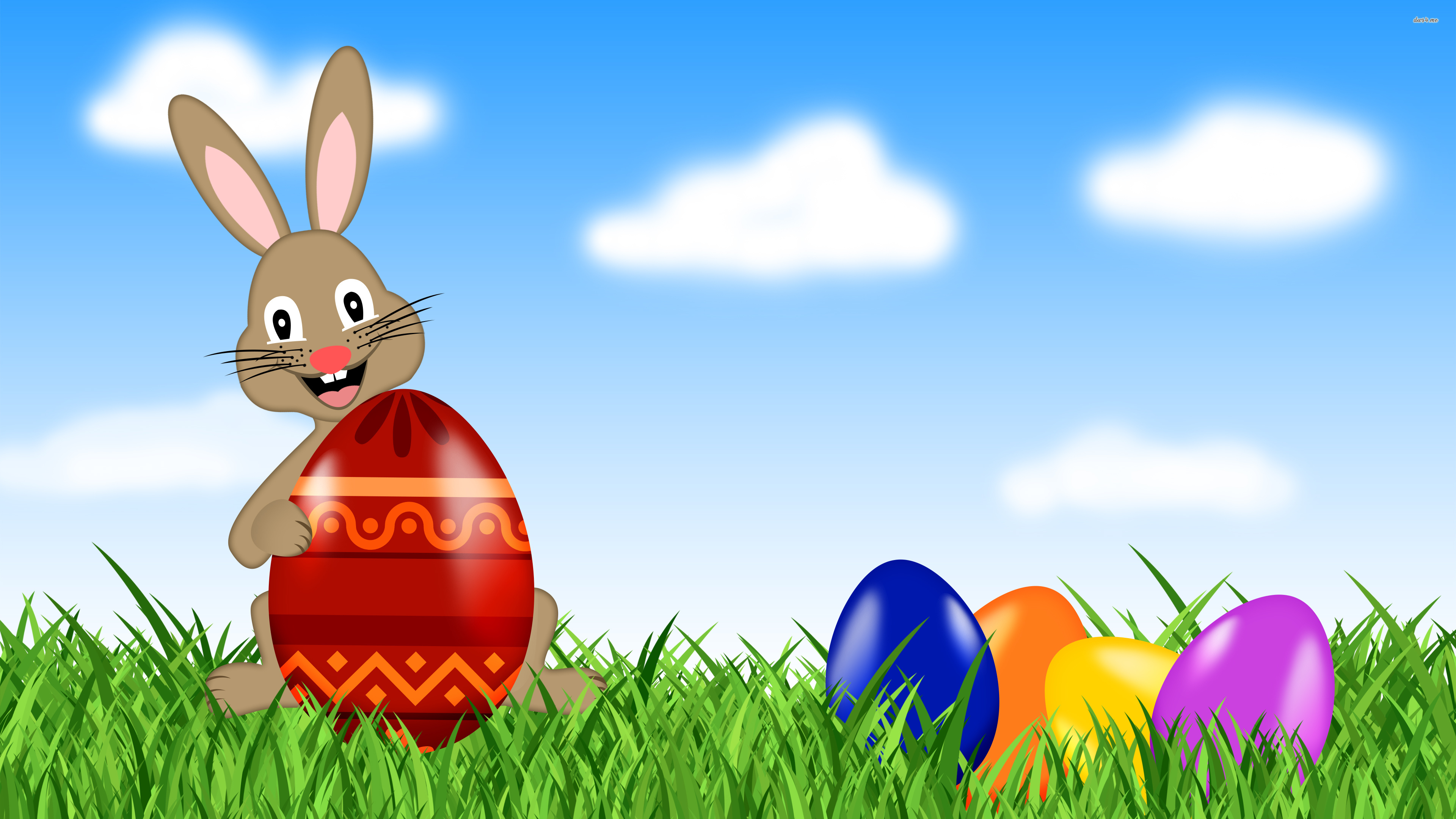 Easter Bunny And Egg Wallpapers Wallpaper Cave