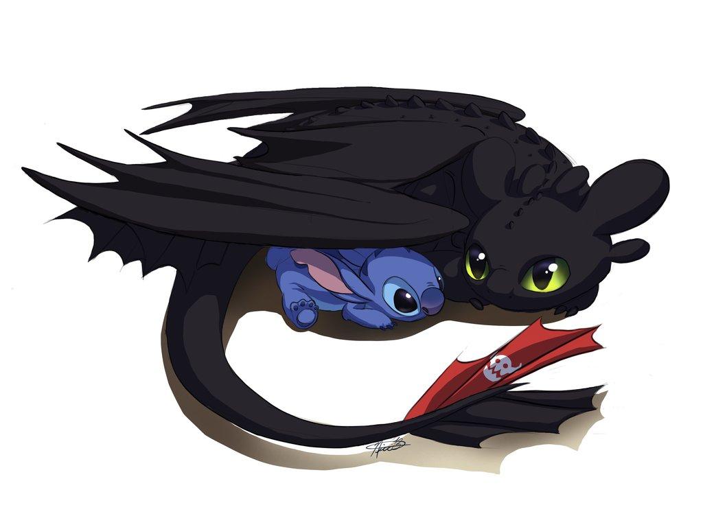 Stitch And Toothless Wallpapers Wallpaper Cave