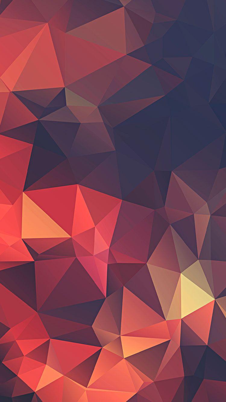 Red And Gold Geometric Wallpapers Wallpaper Cave