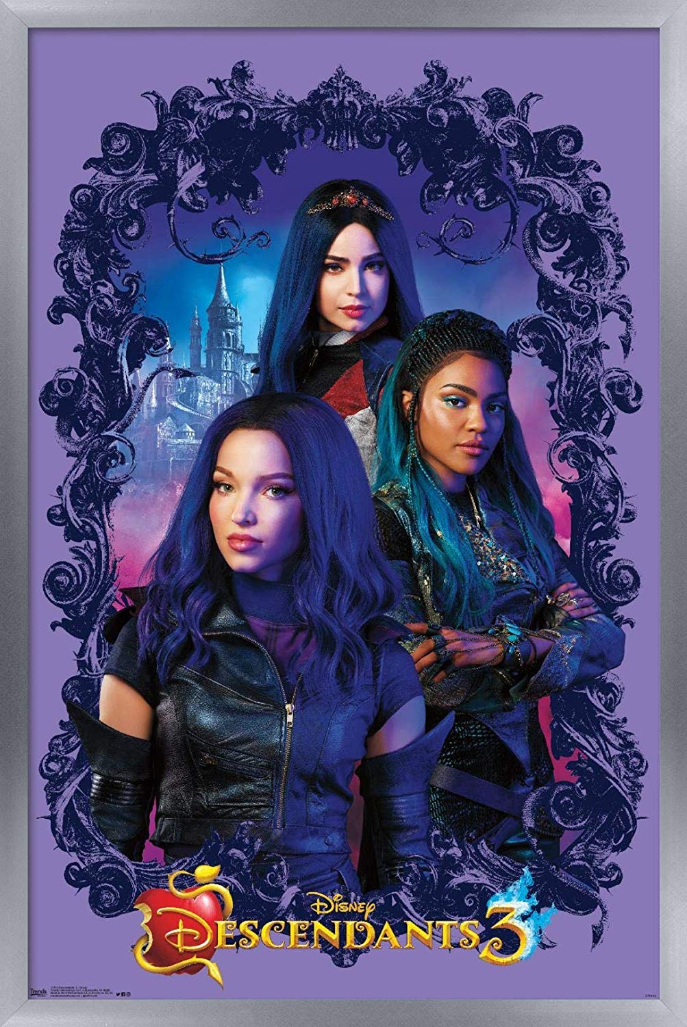 Mal Descendants 3 Blue And Purple Wallpapers Wallpaper Cave
