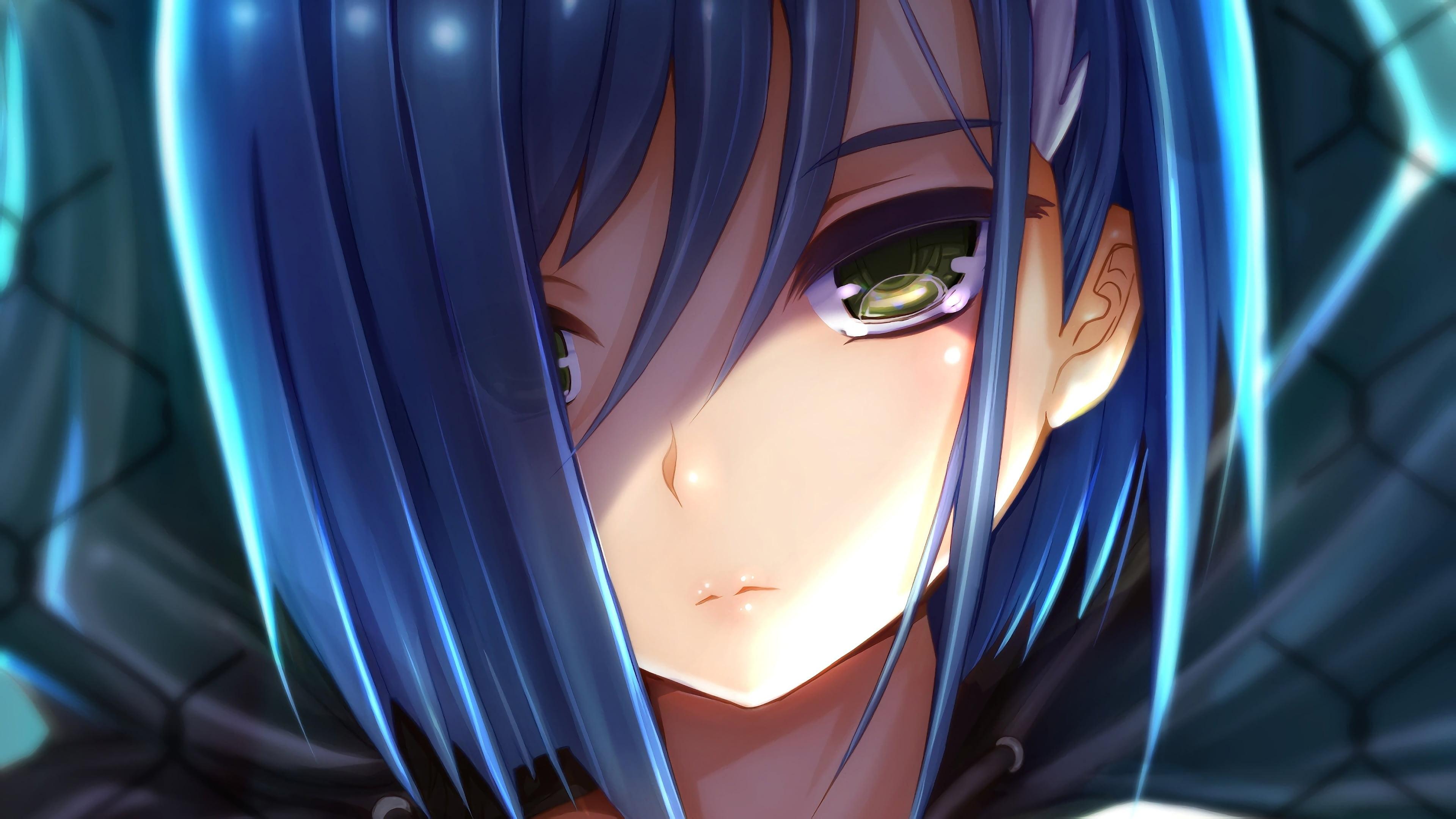 Blue Anime Girl Wallpapers Wallpaper Cave