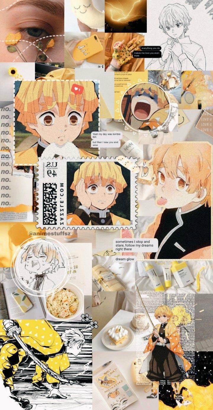 Zenitsu Aesthetic Wallpapers Wallpaper Cave