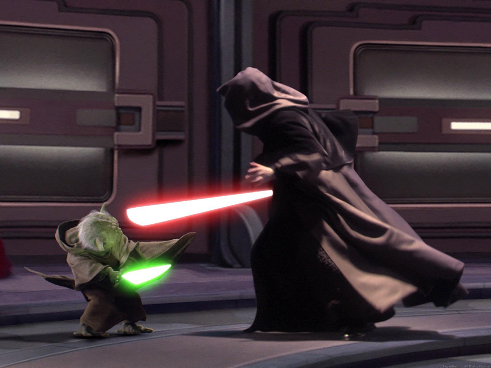 Yoda Vs Darth Sidious Wallpapers Wallpaper Cave