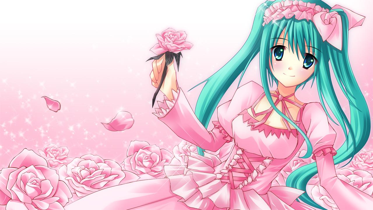 Pink Anime Desktop Wallpapers Wallpaper Cave