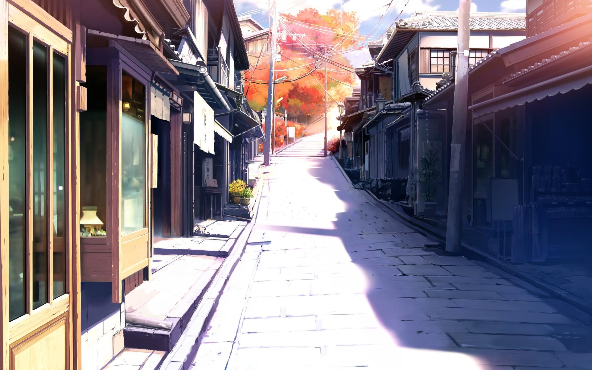 Anime Street Background