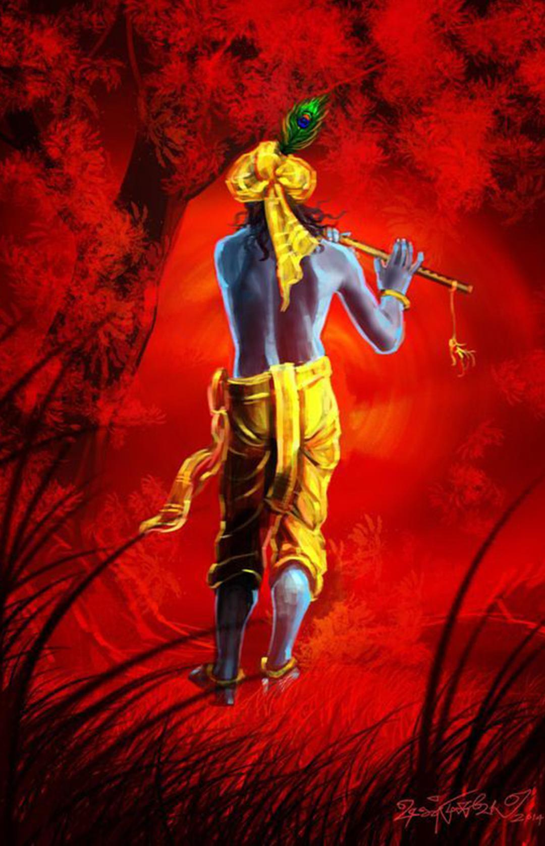 Lord Krishna Amoled Wallpapers Wallpaper Cave