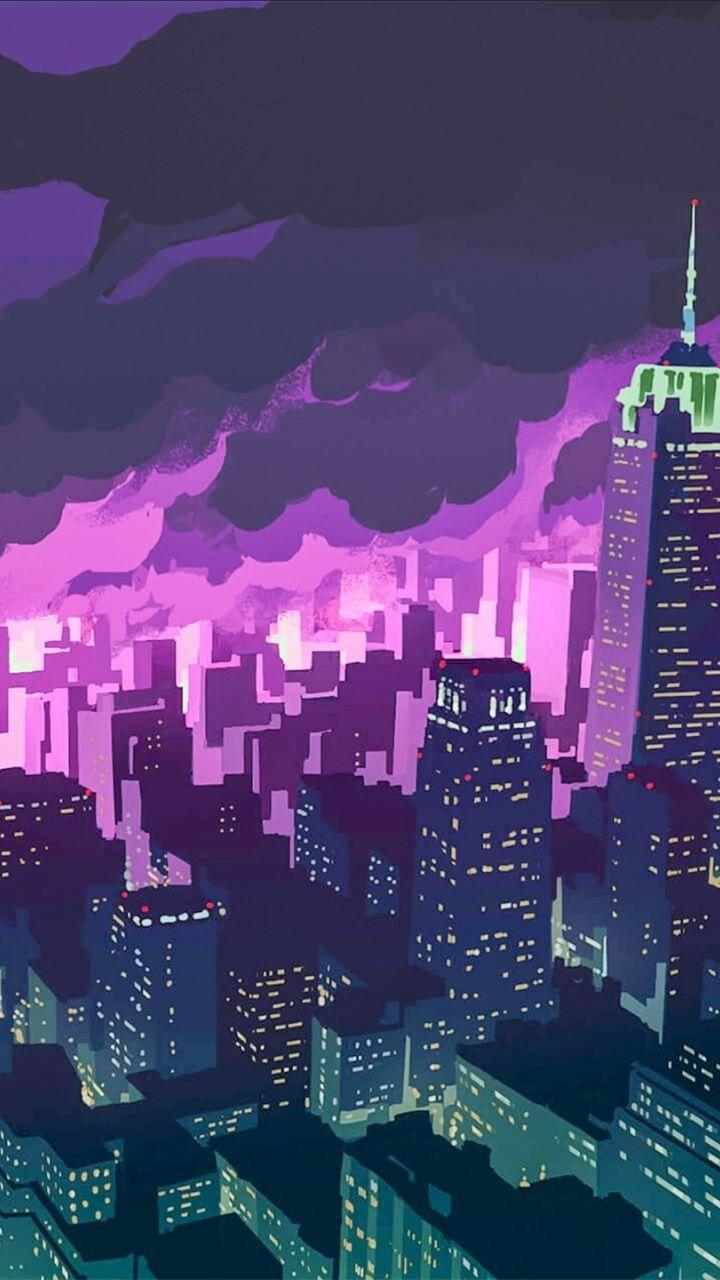 Anime Aesthetic City Wallpapers Wallpaper Cave