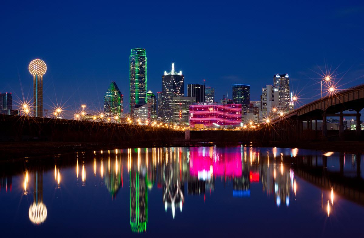 Dallas Skyline Desktop Wallpapers Wallpaper Cave