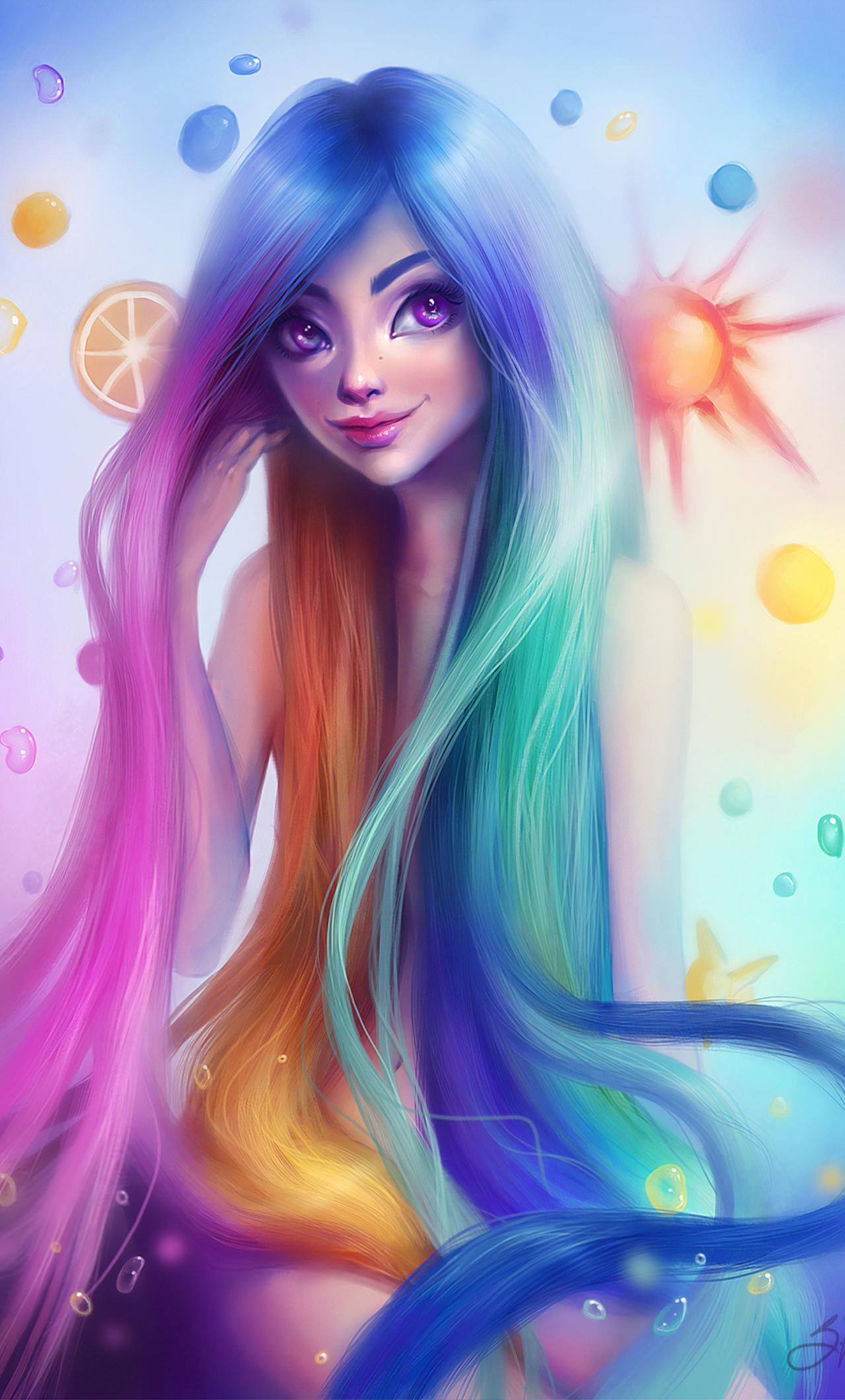 Rainbow Hair Wallpapers Wallpaper Cave