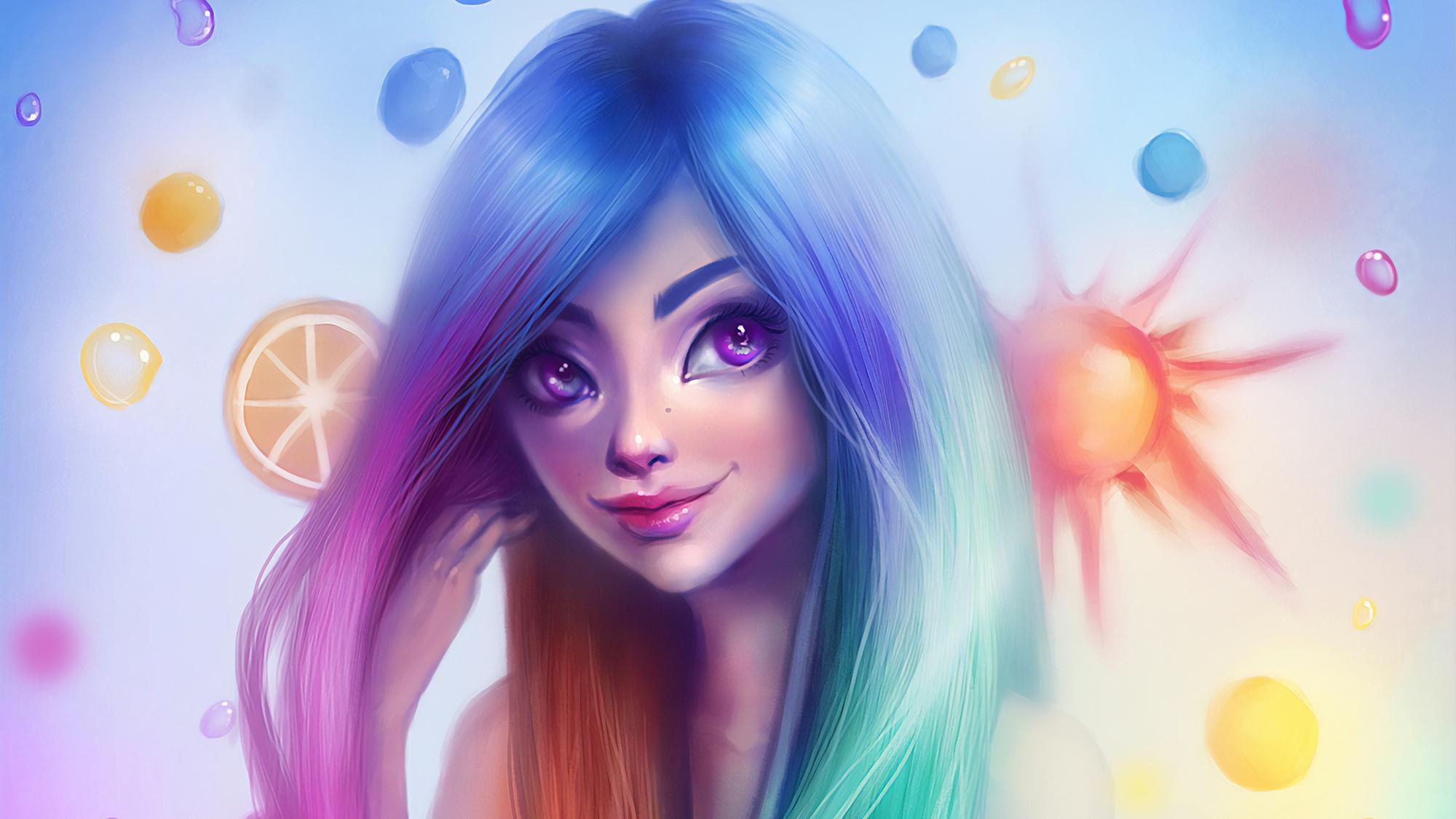 Rainbow Girl Wallpapers Wallpaper Cave