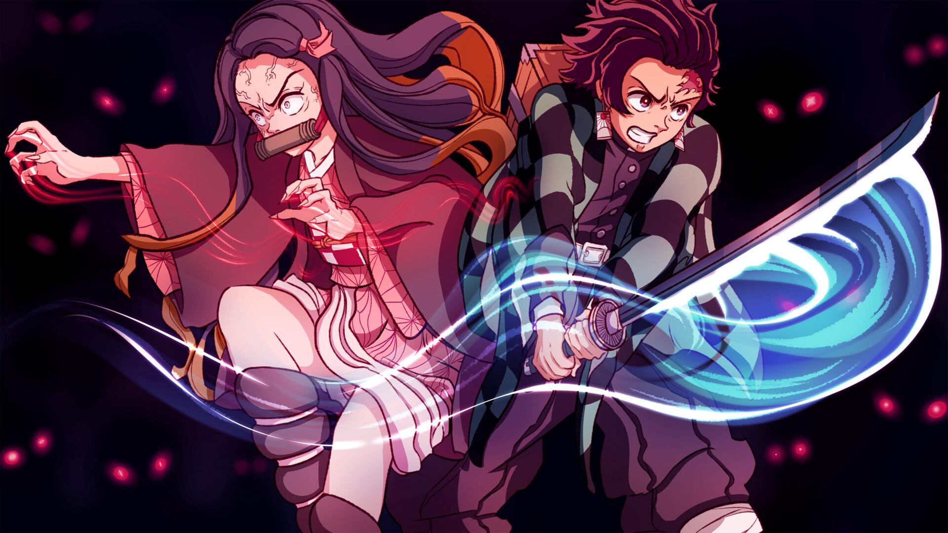 Nezuko And Tanjiro Wallpapers Wallpaper Cave