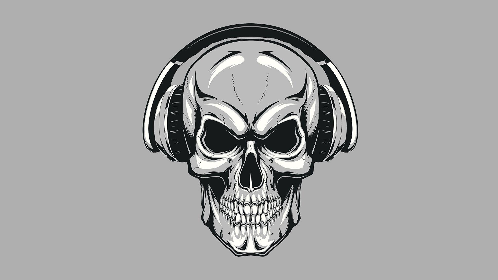 [22+] Awesome Skull With Headphones Wallpaper Wallpaper Box