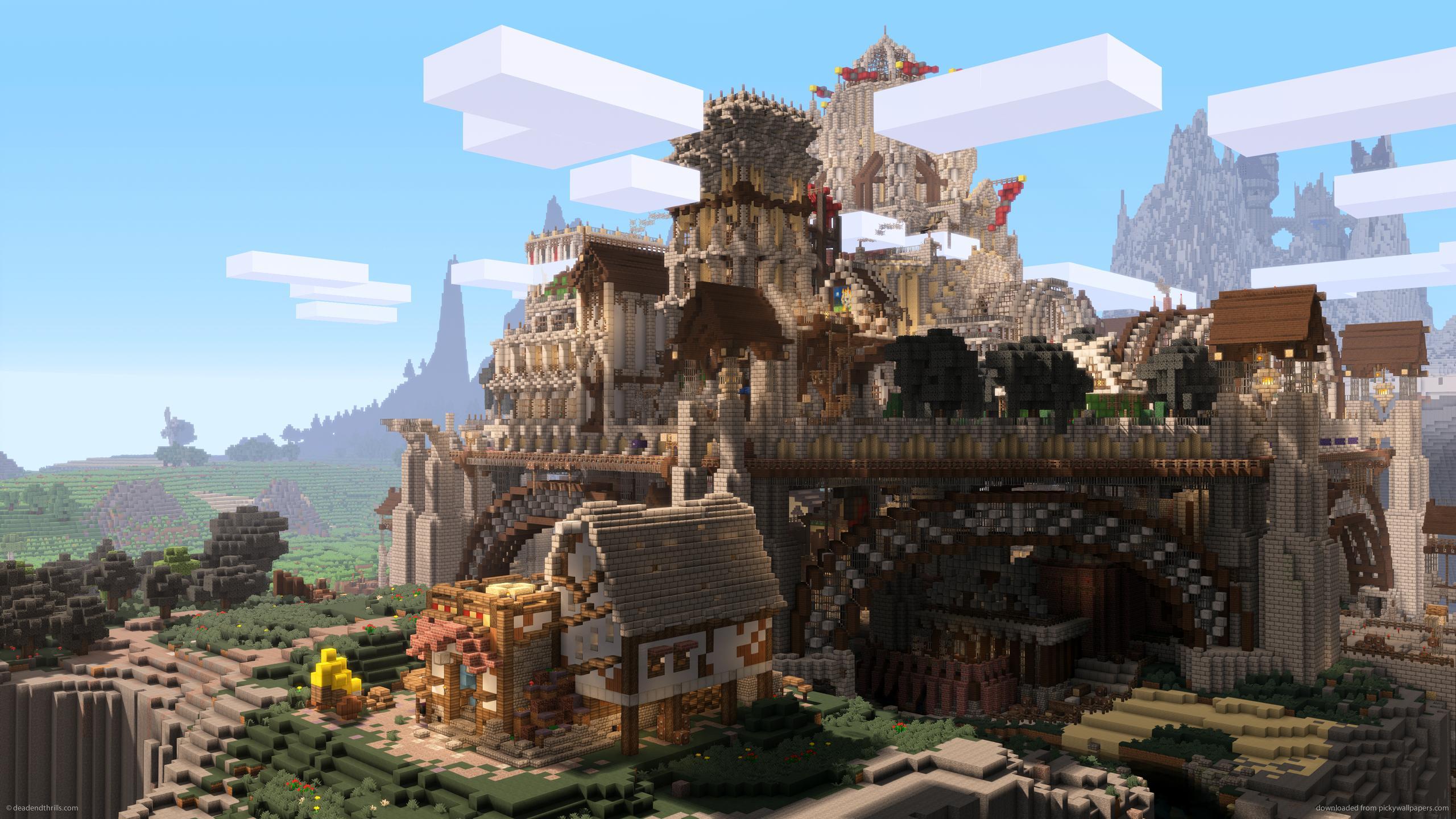Minecraft Mansion Wallpapers Wallpaper Cave