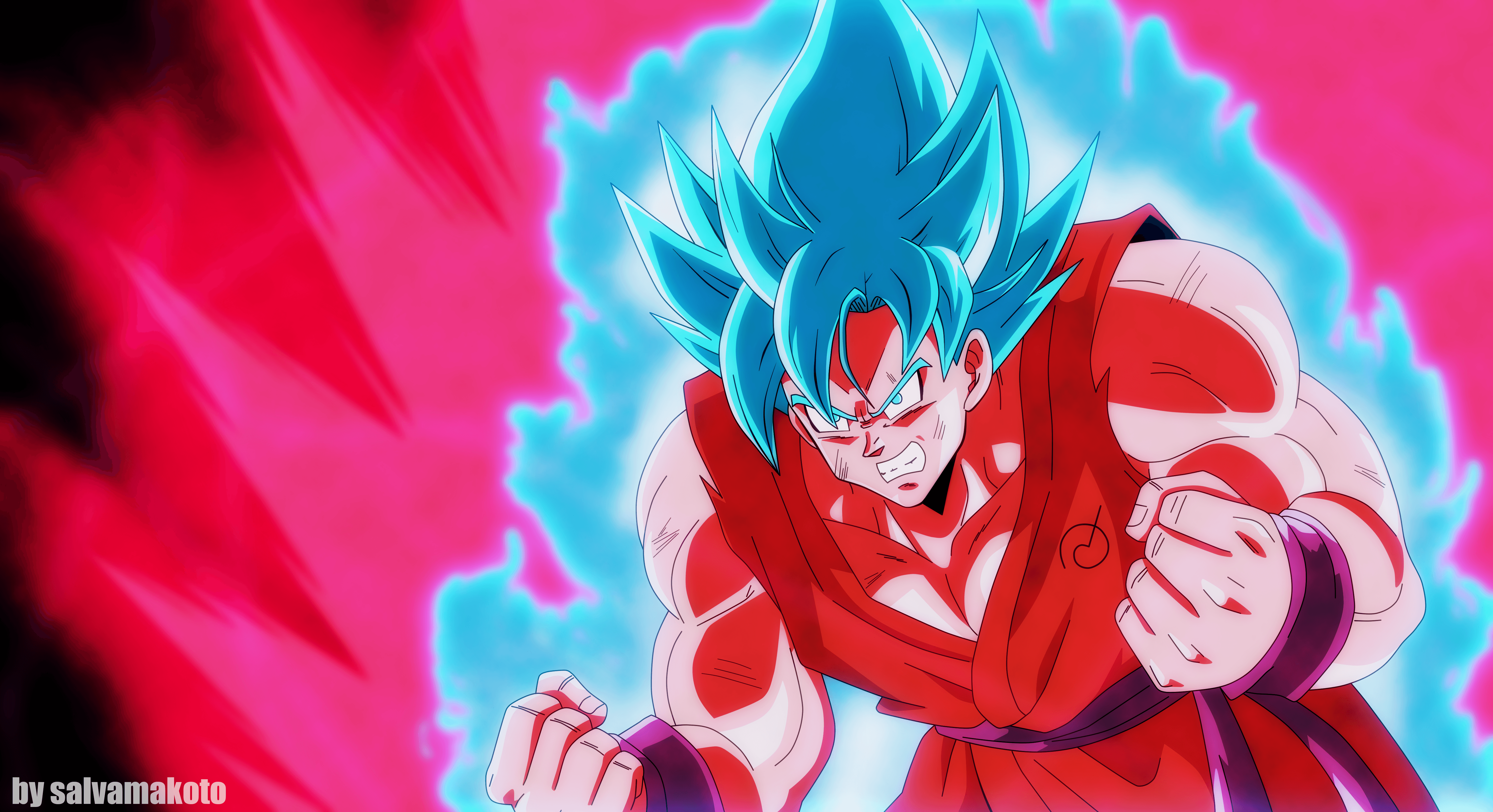 Super Saiyan Blue Kaioken X20 Wallpapers Wallpaper Cave