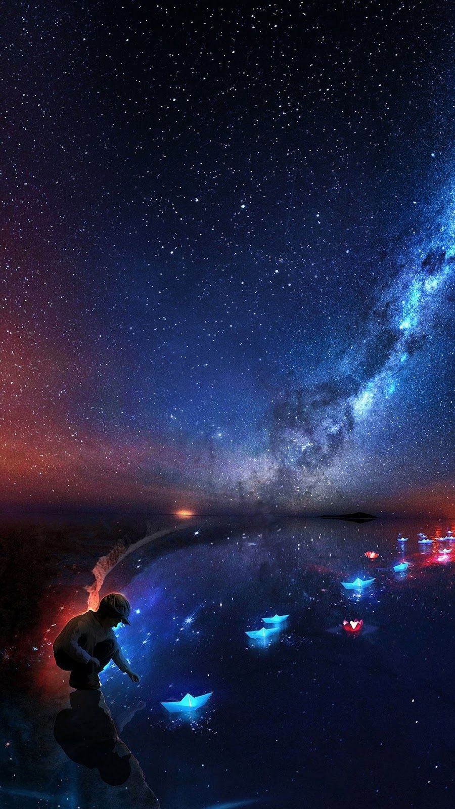 Starry Night Android Wallpapers Wallpaper Cave