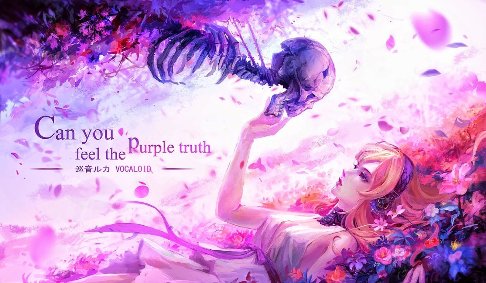 Light Purple Anime Flowers Wallpapers Wallpaper Cave