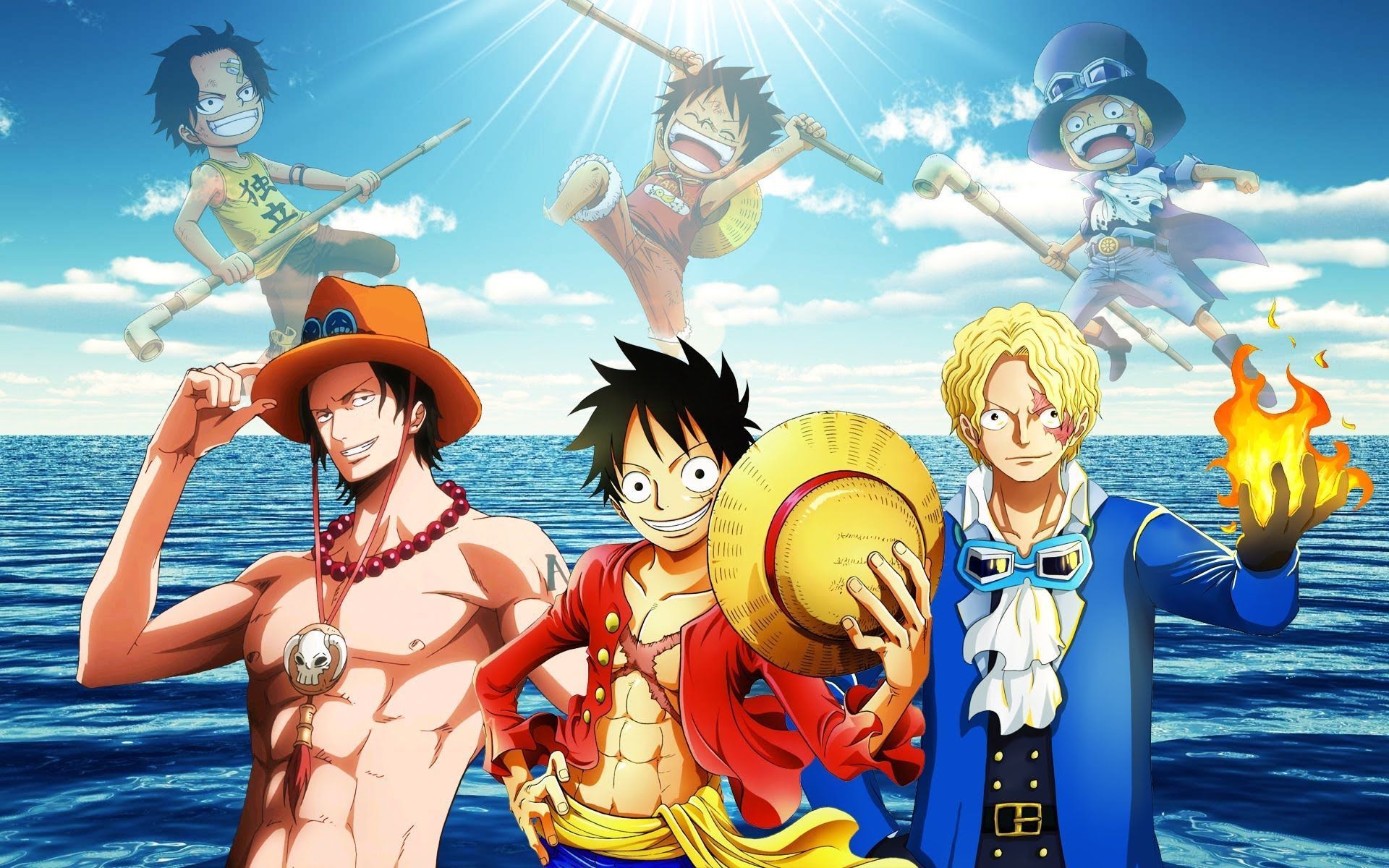 Luffy, Ace And Sabo One Piece Team Wallpapers Wallpaper Cave