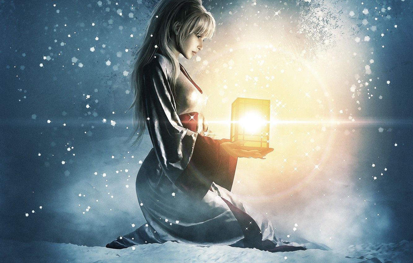Girl With Lantern Wallpapers Wallpaper Cave