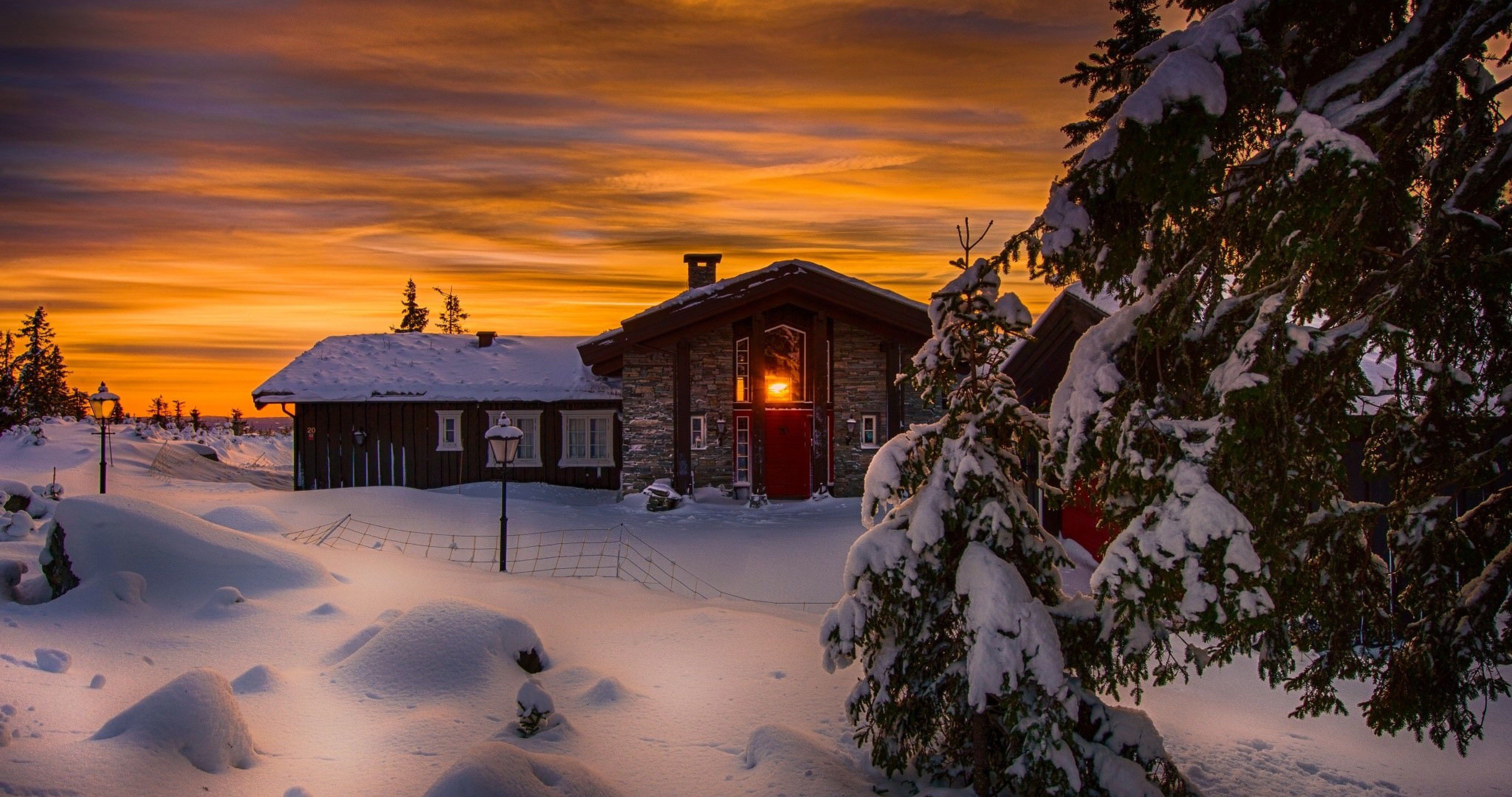 Cabin Sunset Wallpapers Wallpaper Cave