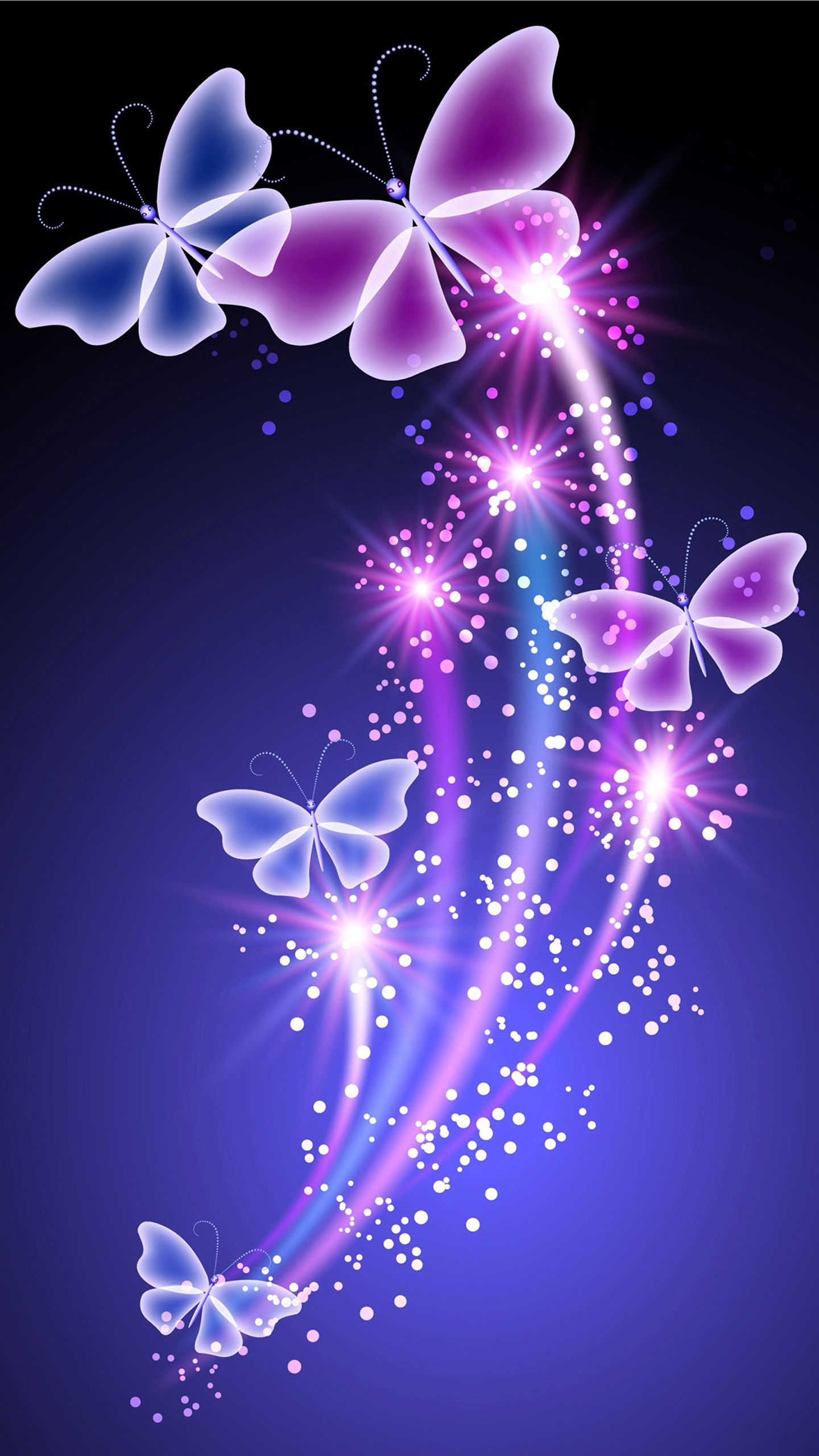 Aesthetic Glitter Butterfly Wallpaper Desktop Insight from Leticia
