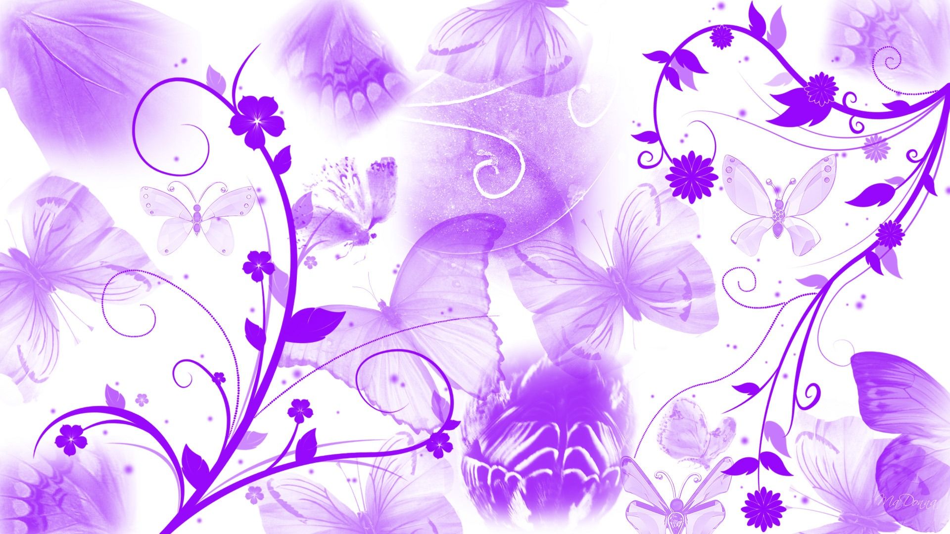Black Women And Purple Butterflies Wallpapers Wallpaper Cave