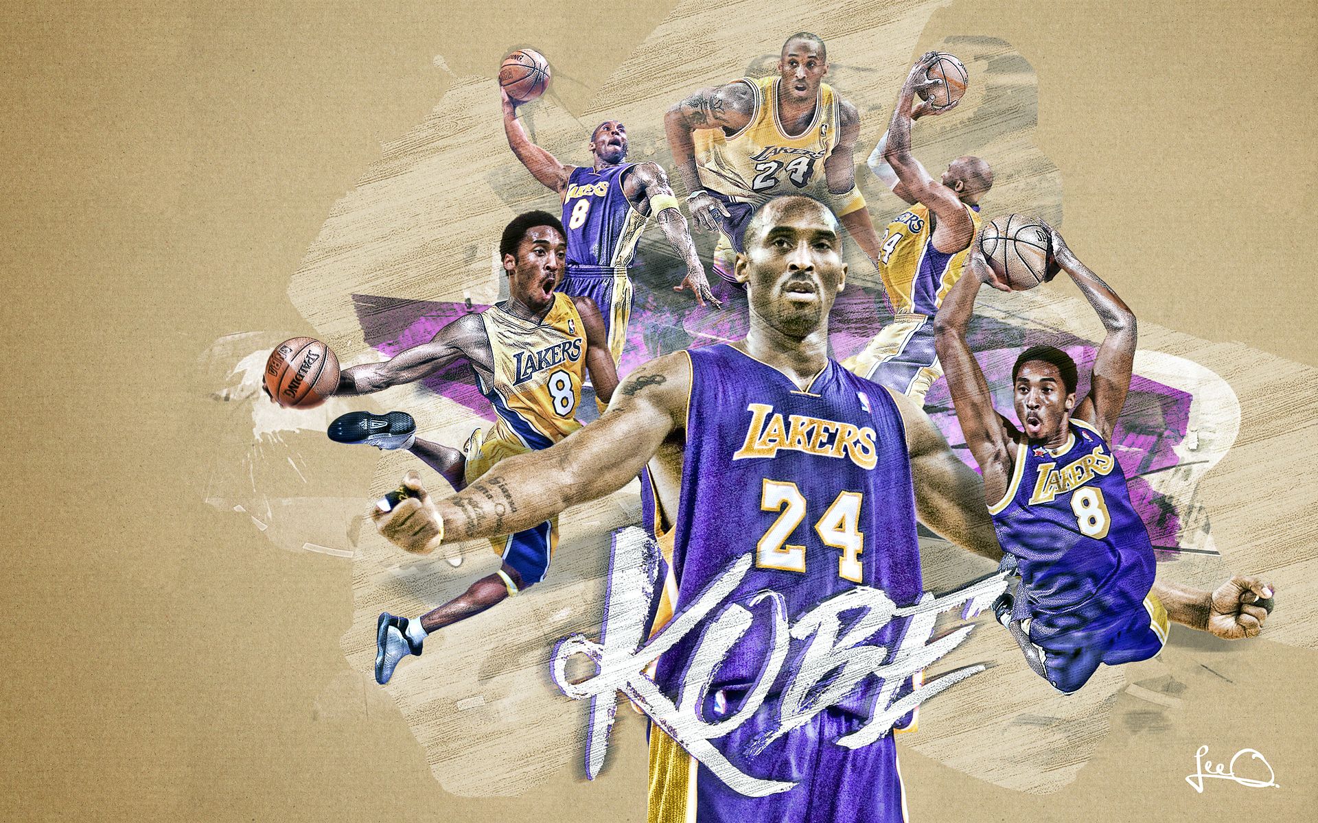 Kobe Bryant Art Wallpapers Wallpaper Cave