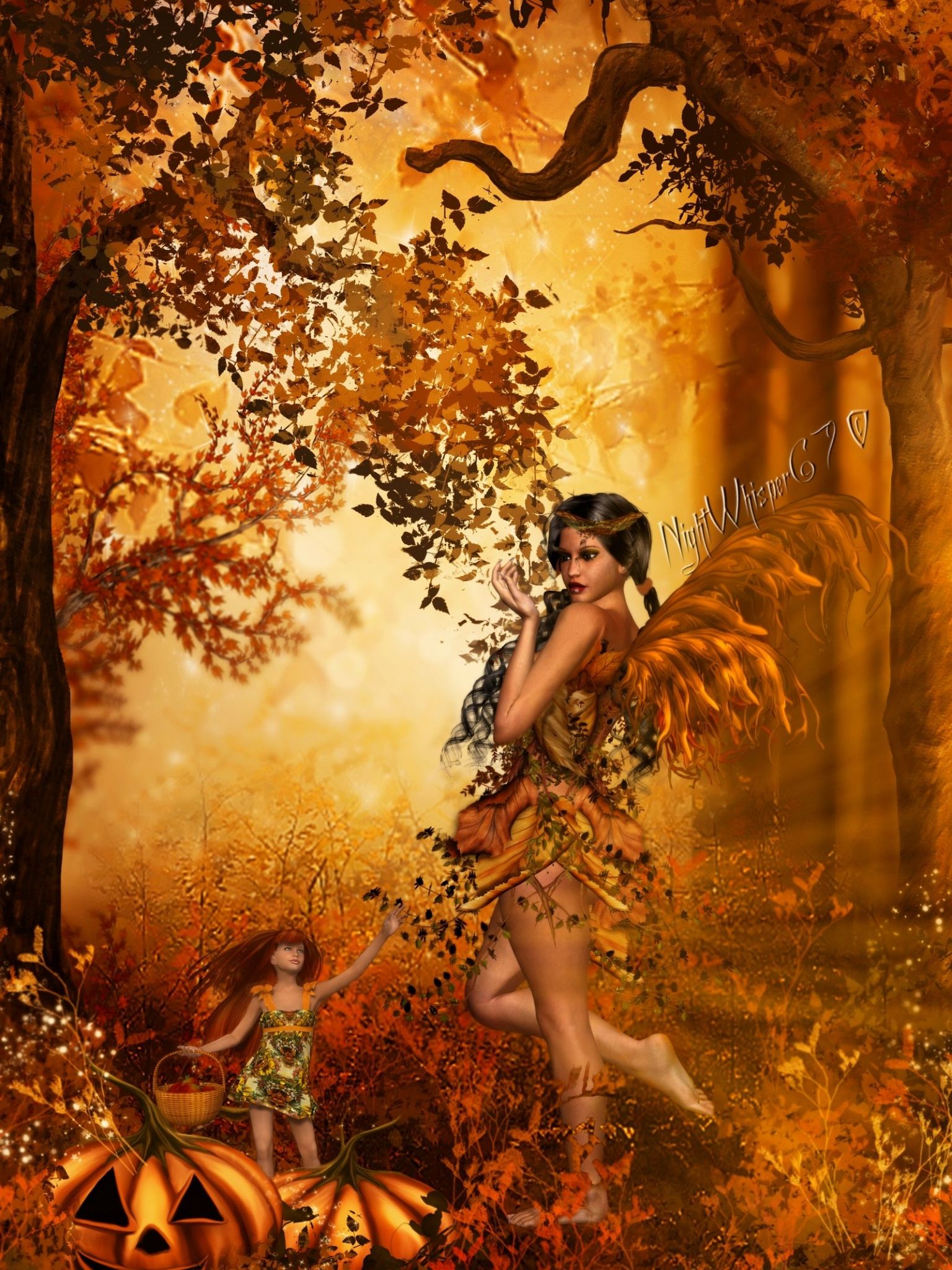 Autumn Fairy Wallpapers Wallpaper Cave