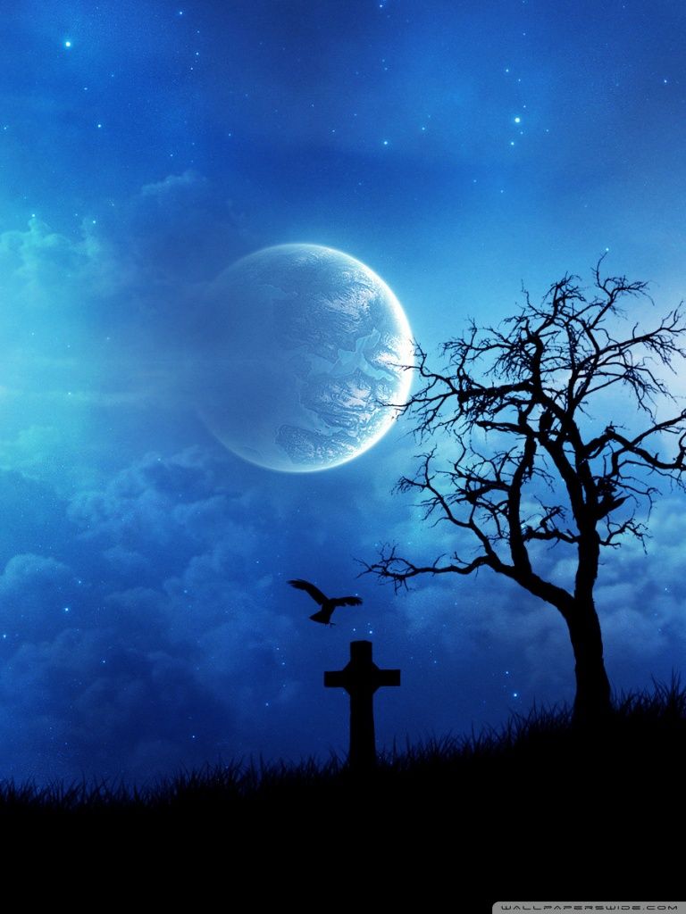 Moon Scenery Mobile Wallpapers Wallpaper Cave