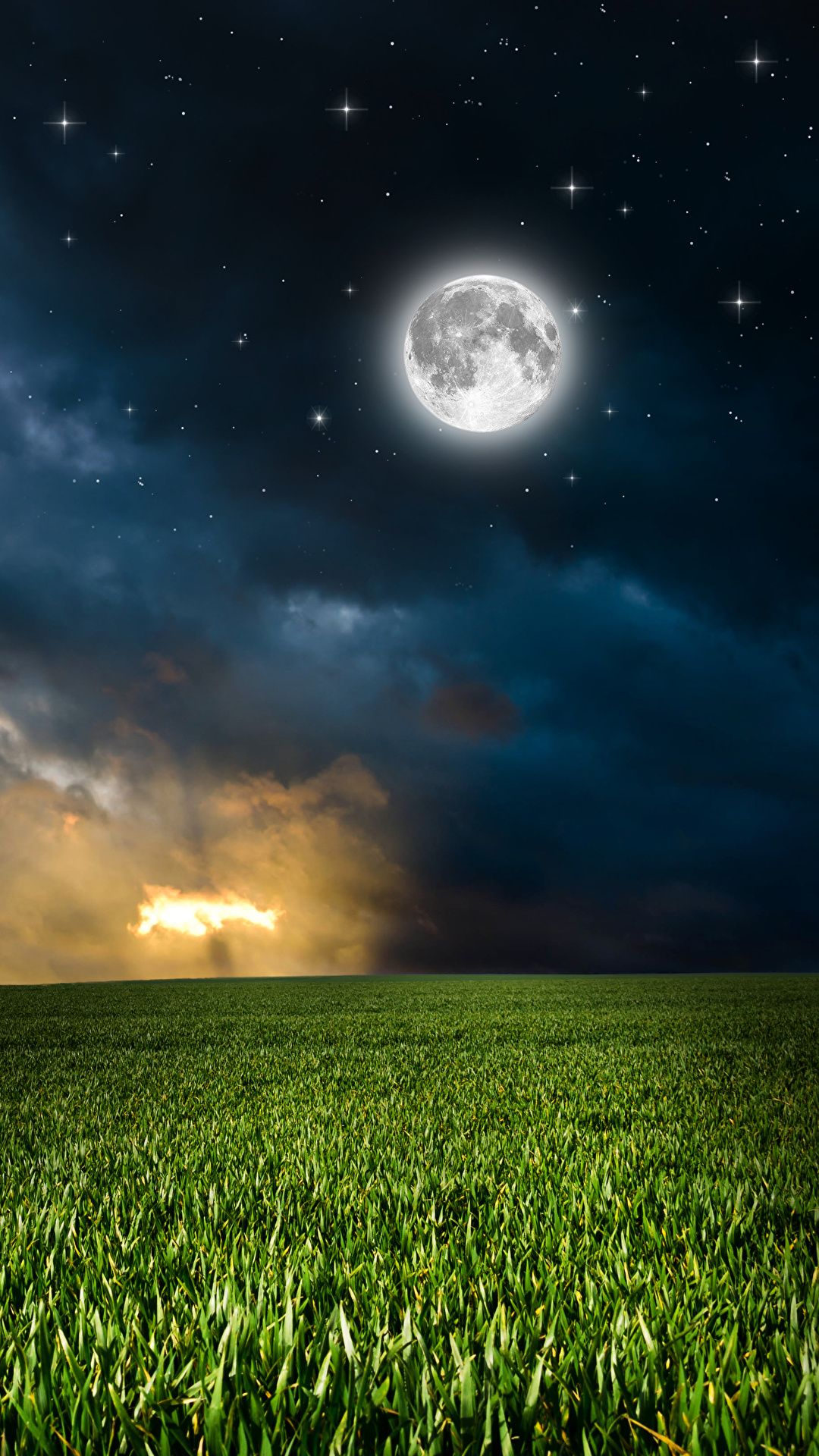 Moon Scenery Mobile Wallpapers Wallpaper Cave