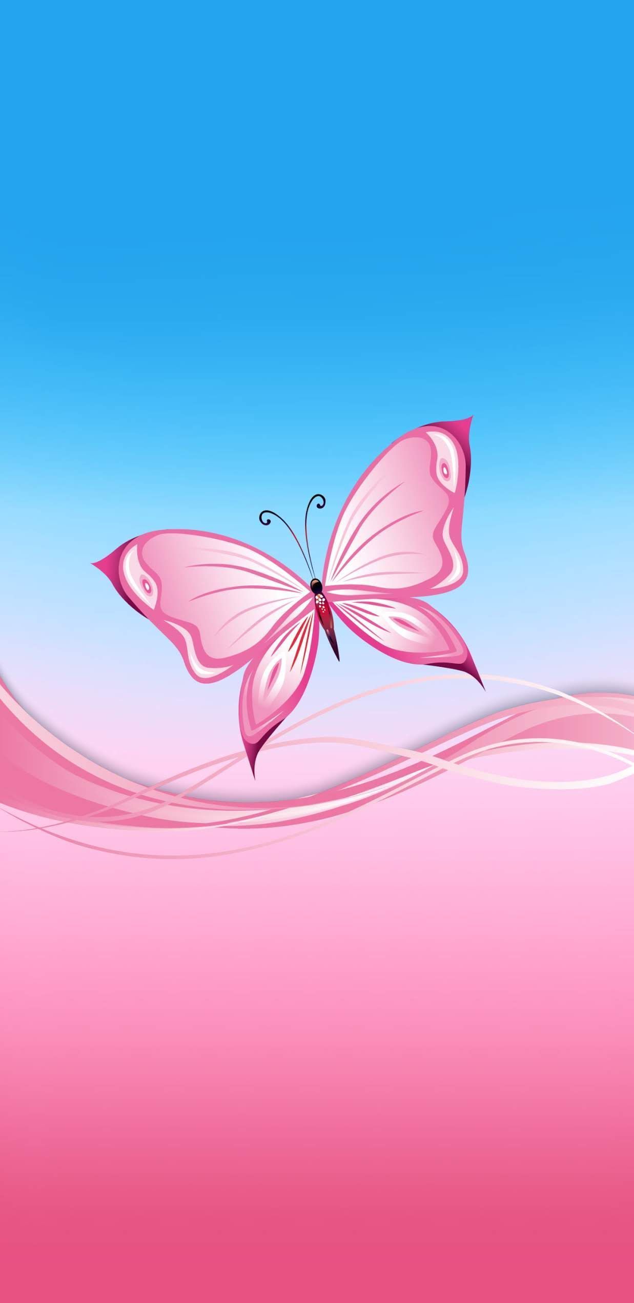 Pink Butterfly iPhone Wallpapers Wallpaper Cave