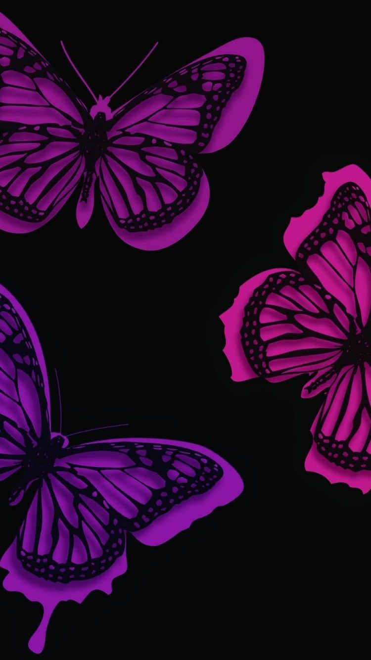 Pink Butterfly iPhone Wallpapers Wallpaper Cave