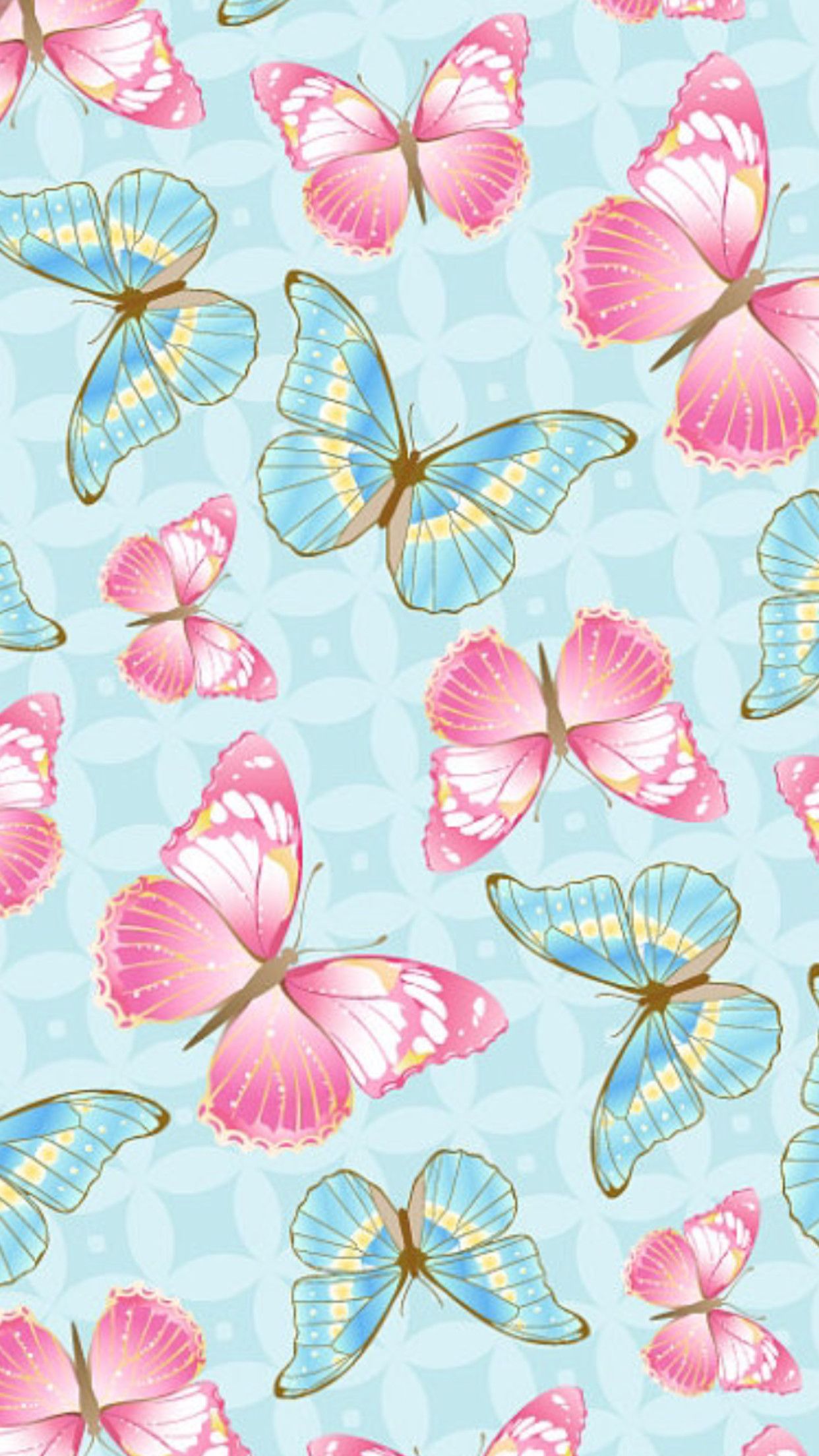 Pink Butterfly iPhone Wallpapers Wallpaper Cave