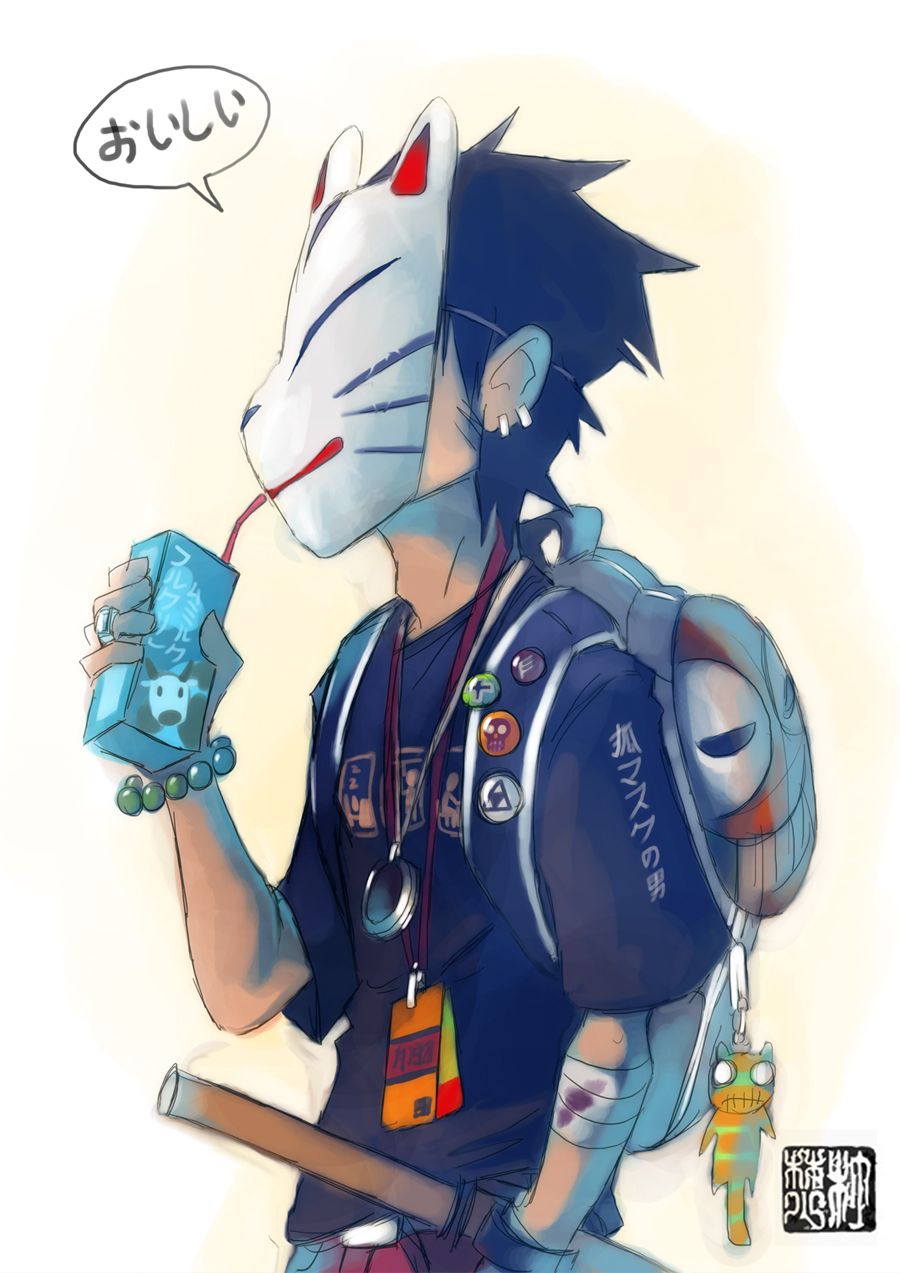 Kitsune Mask Anime Wallpapers Wallpaper Cave