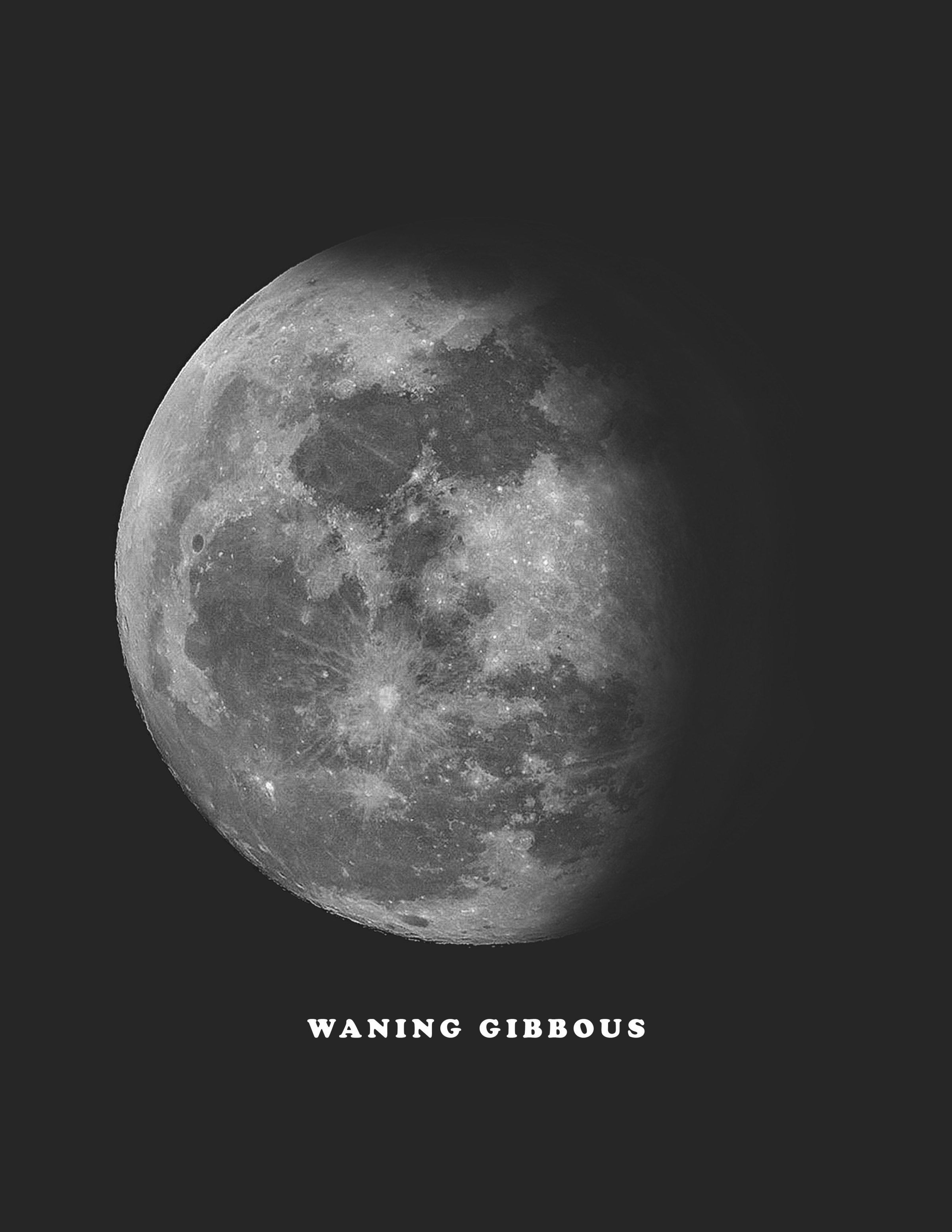 Waning Gibbous Moon Wallpapers Wallpaper Cave