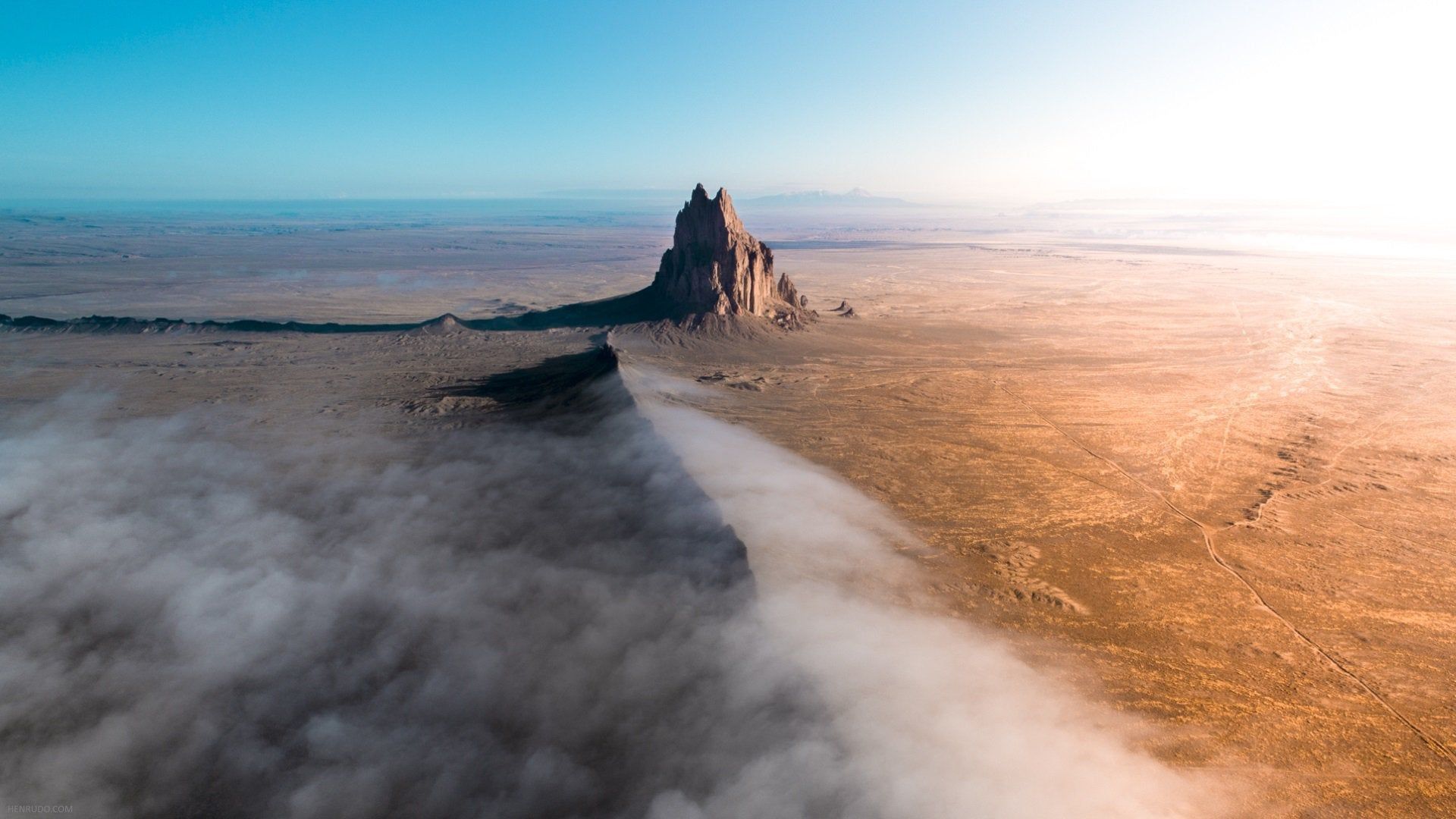 Shiprock Rock Formation New Mexico Wallpapers Wallpaper Cave