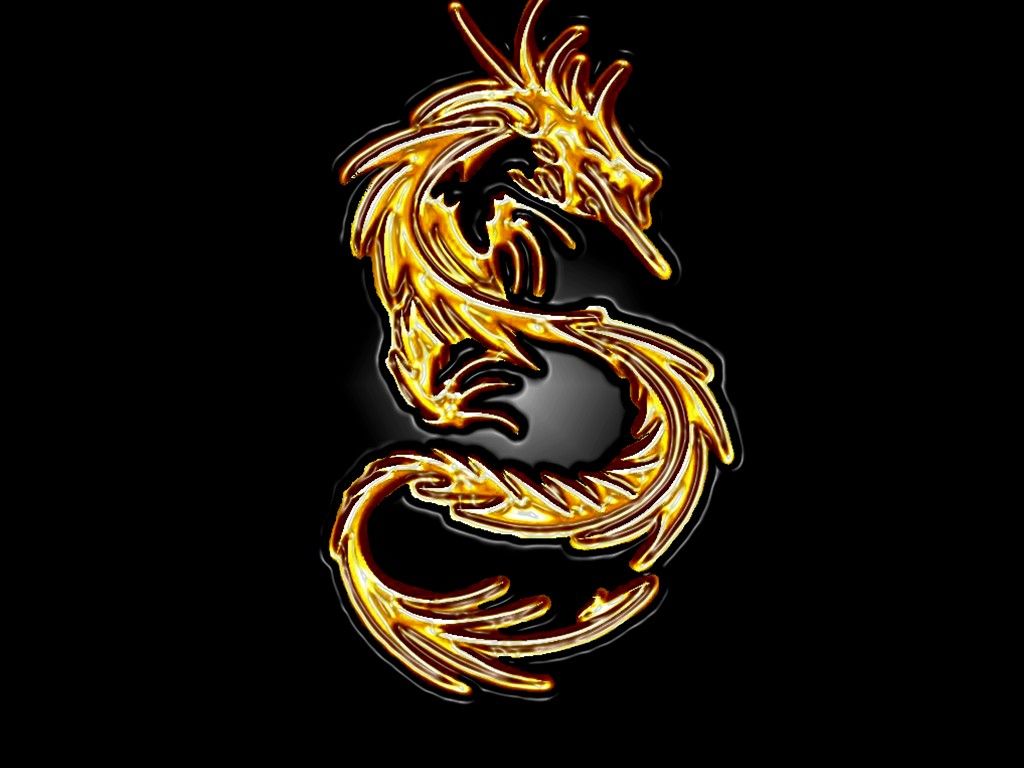 Gold And Black Dragon Wallpapers Wallpaper Cave