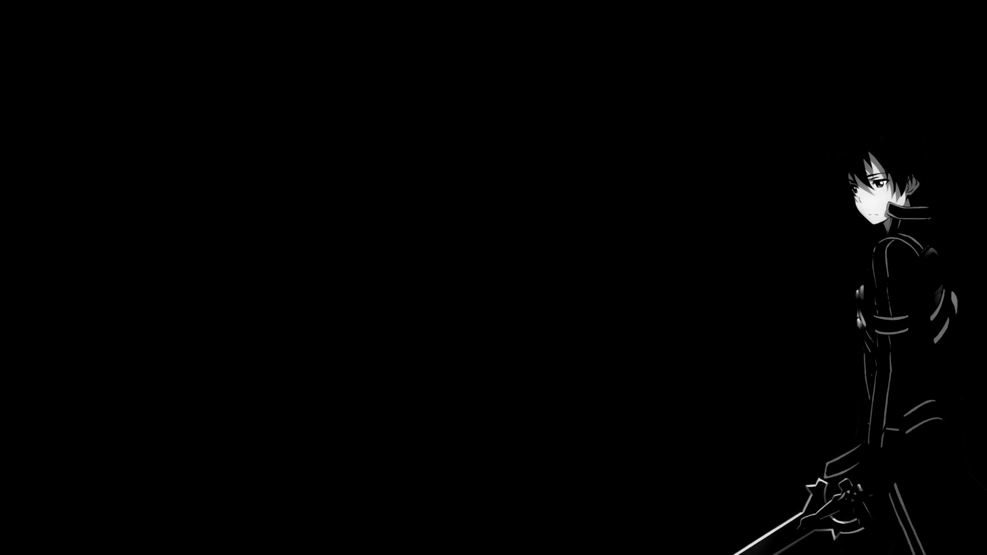 Anime Sao Kirito Dark Wallpapers Wallpaper Cave