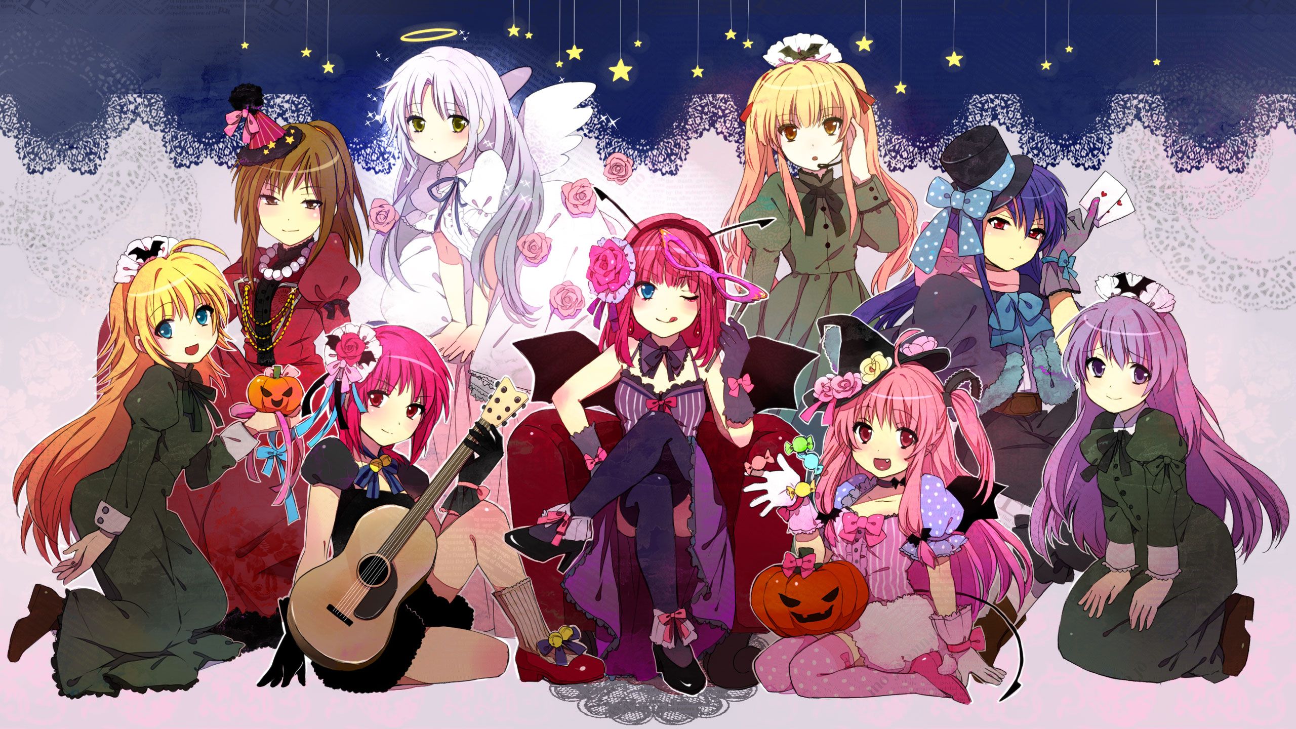 Anime Girl Group Wallpapers Wallpaper Cave