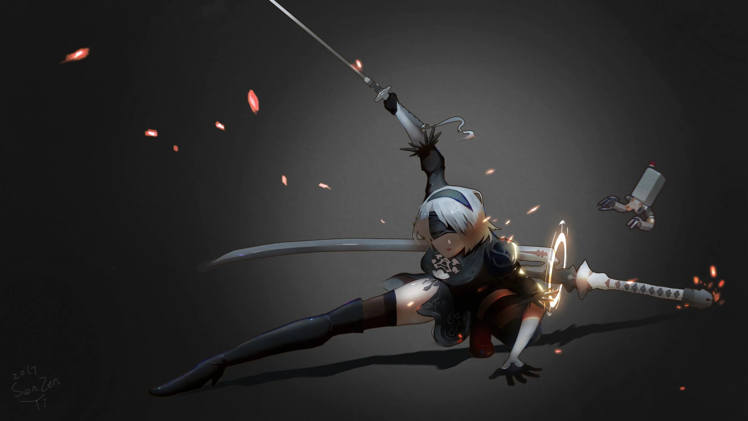 Nier Automata 9s 4K Wallpaper Nier Automata Wallpapers Exchrisnge