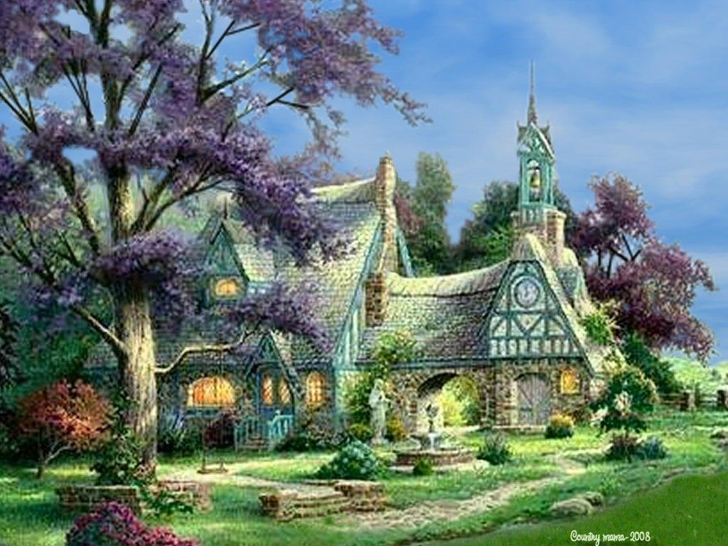 Country Cottage Wallpapers Wallpaper Cave