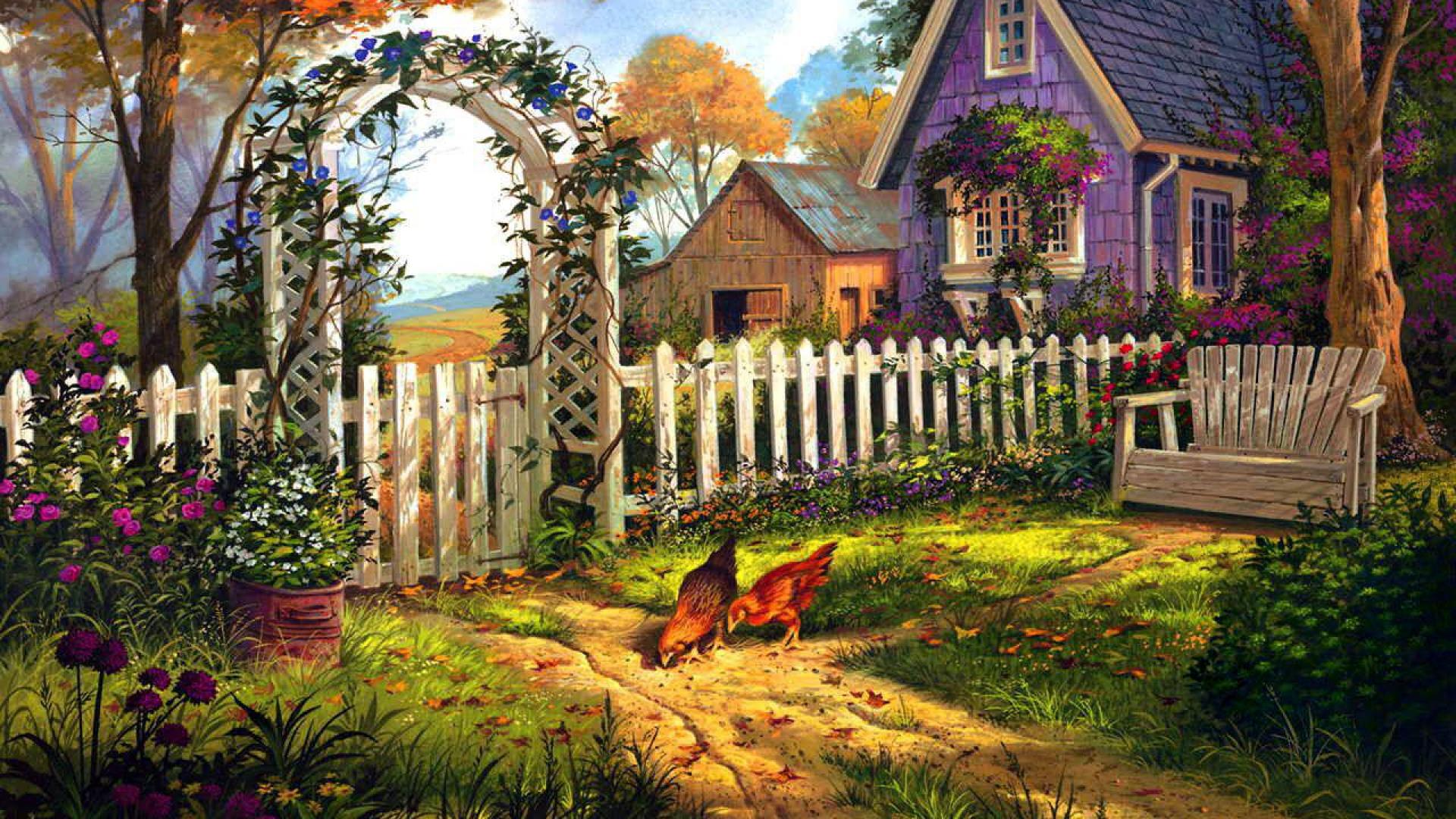 Country Cottage Wallpapers Wallpaper Cave