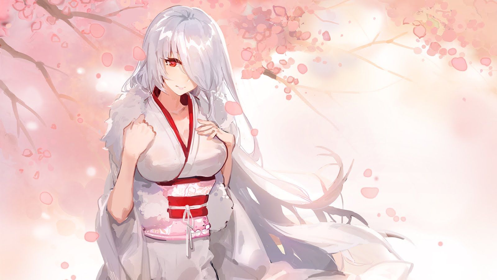 White Hair Anime Wallpapers Wallpaper Cave