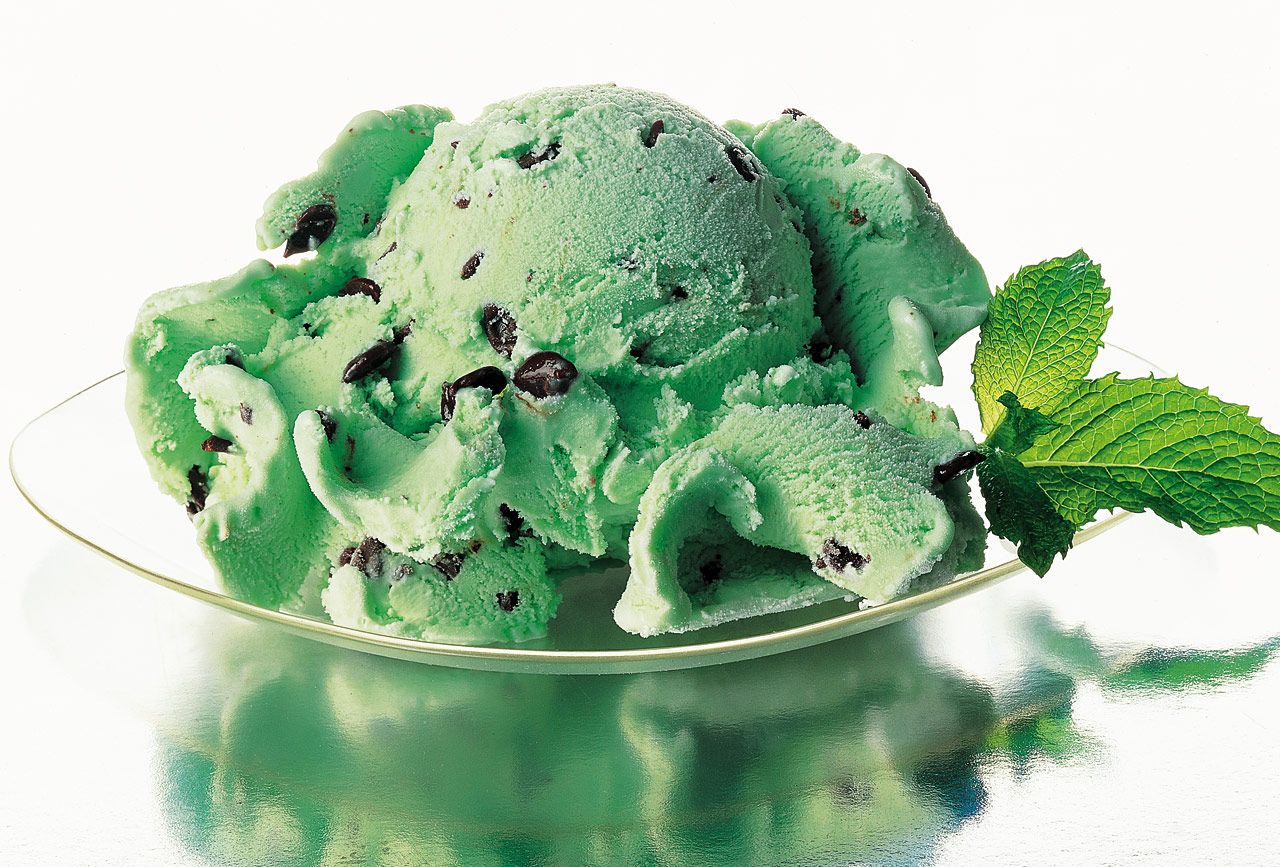 Mint Chocolate Chip Ice Cream Wallpaper