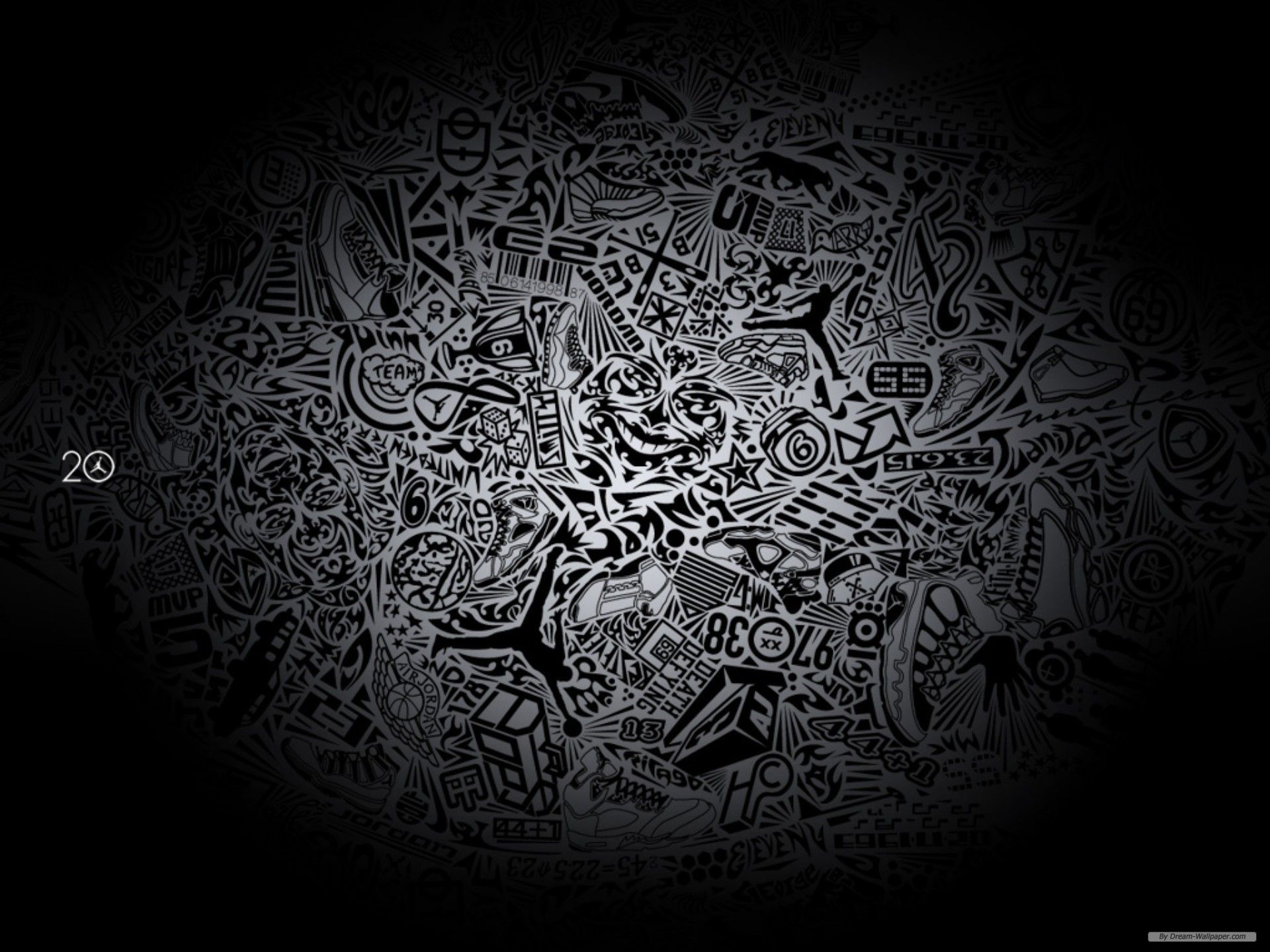 Jordan Black And White Wallpapers Wallpaper Cave