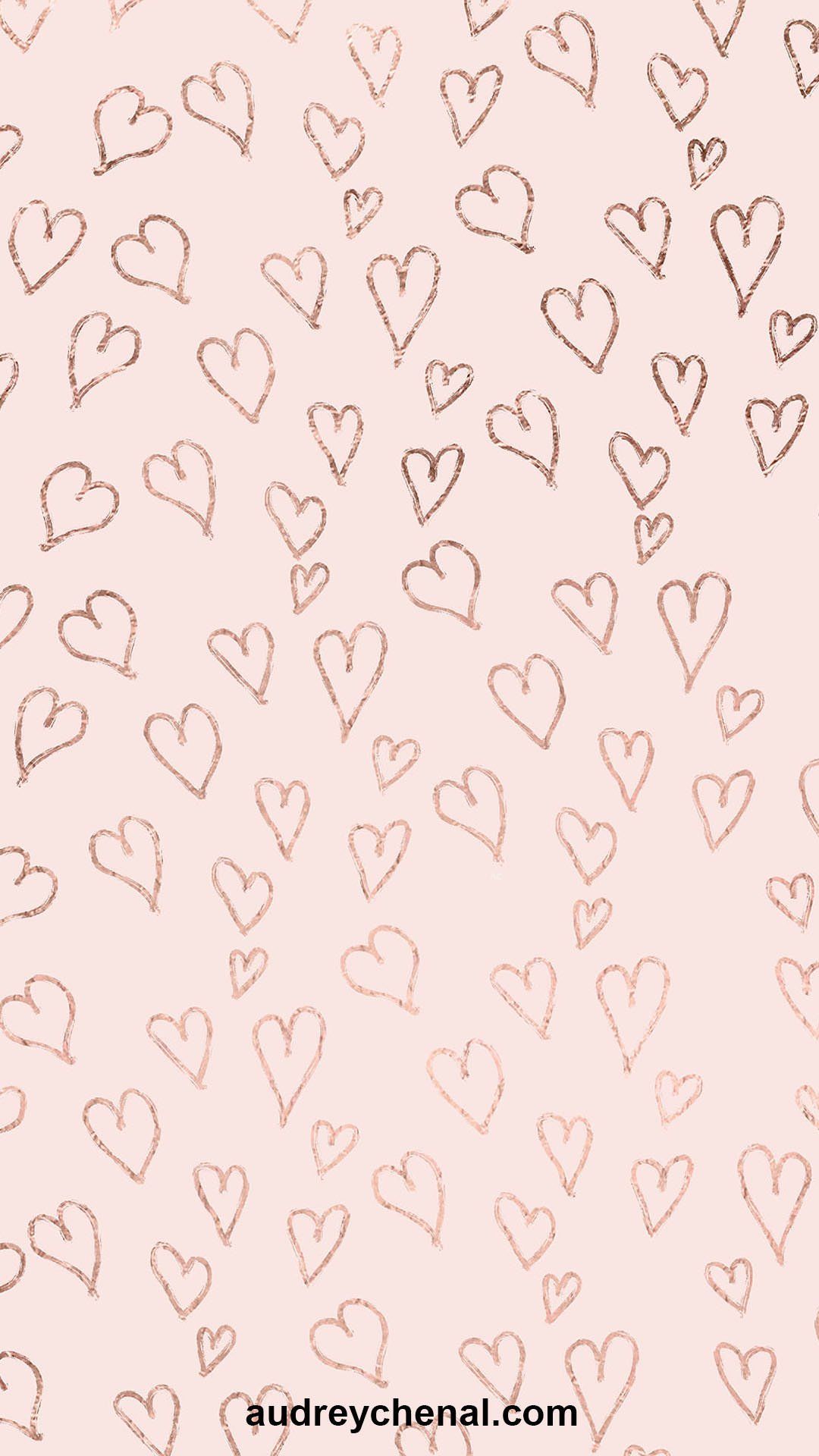Rose Gold Heart Wallpapers Wallpaper Cave