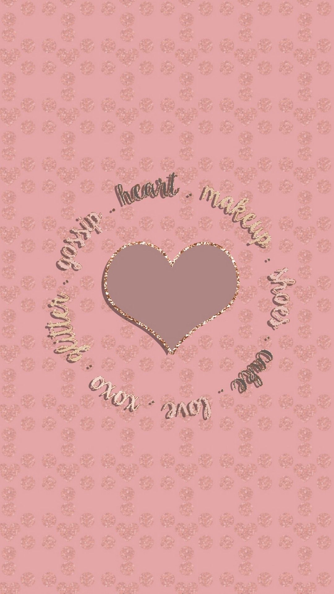 Rose Gold Heart Wallpapers Wallpaper Cave