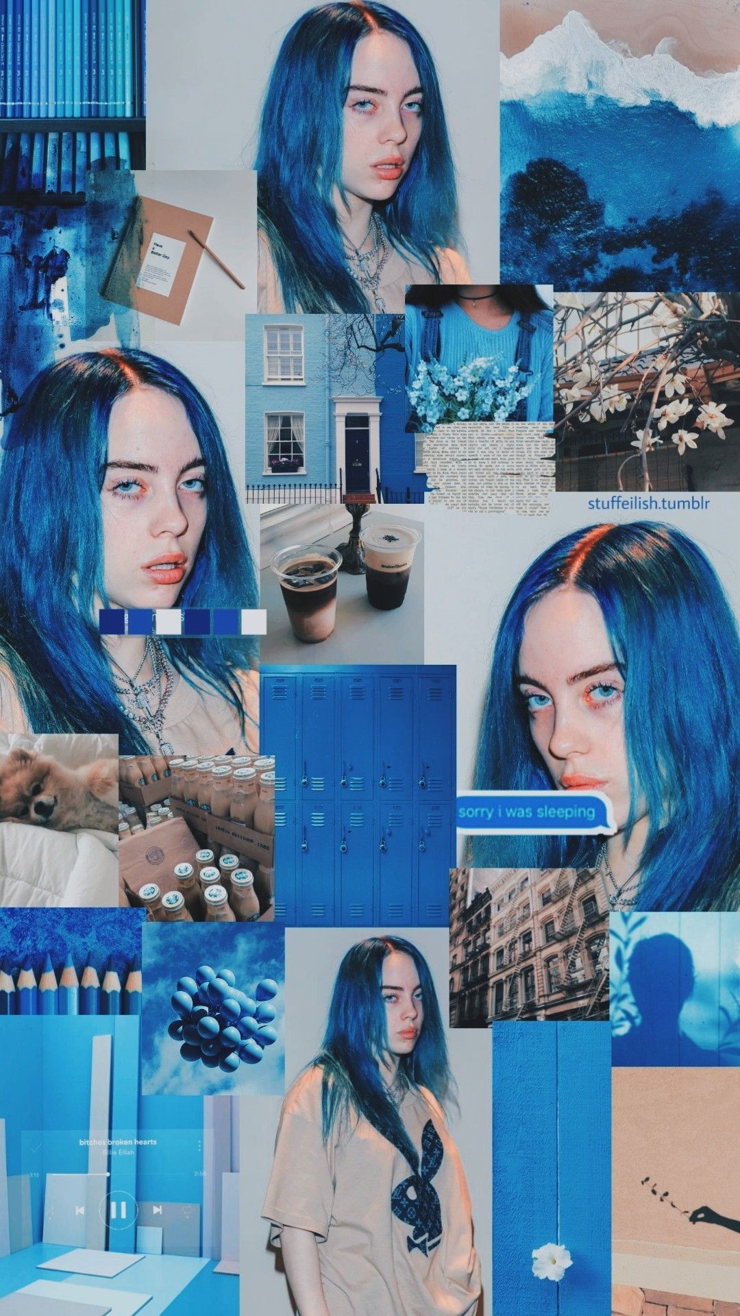Billie Eilish Aesthetic Blue Wallpapers Wallpaper Cave
